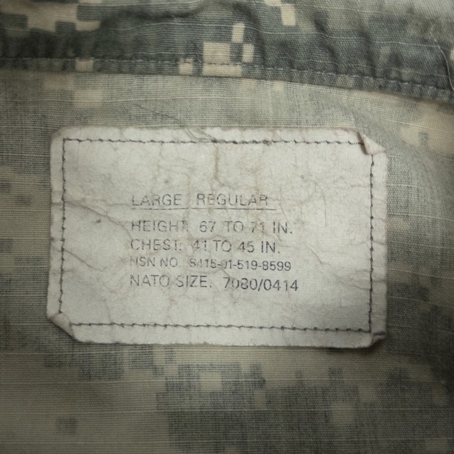 古着卸 現物まとめ売り BDU フィールドジャケット ミリタリー デジタルカモ 10枚セット(メンズM-L) アメリカ軍