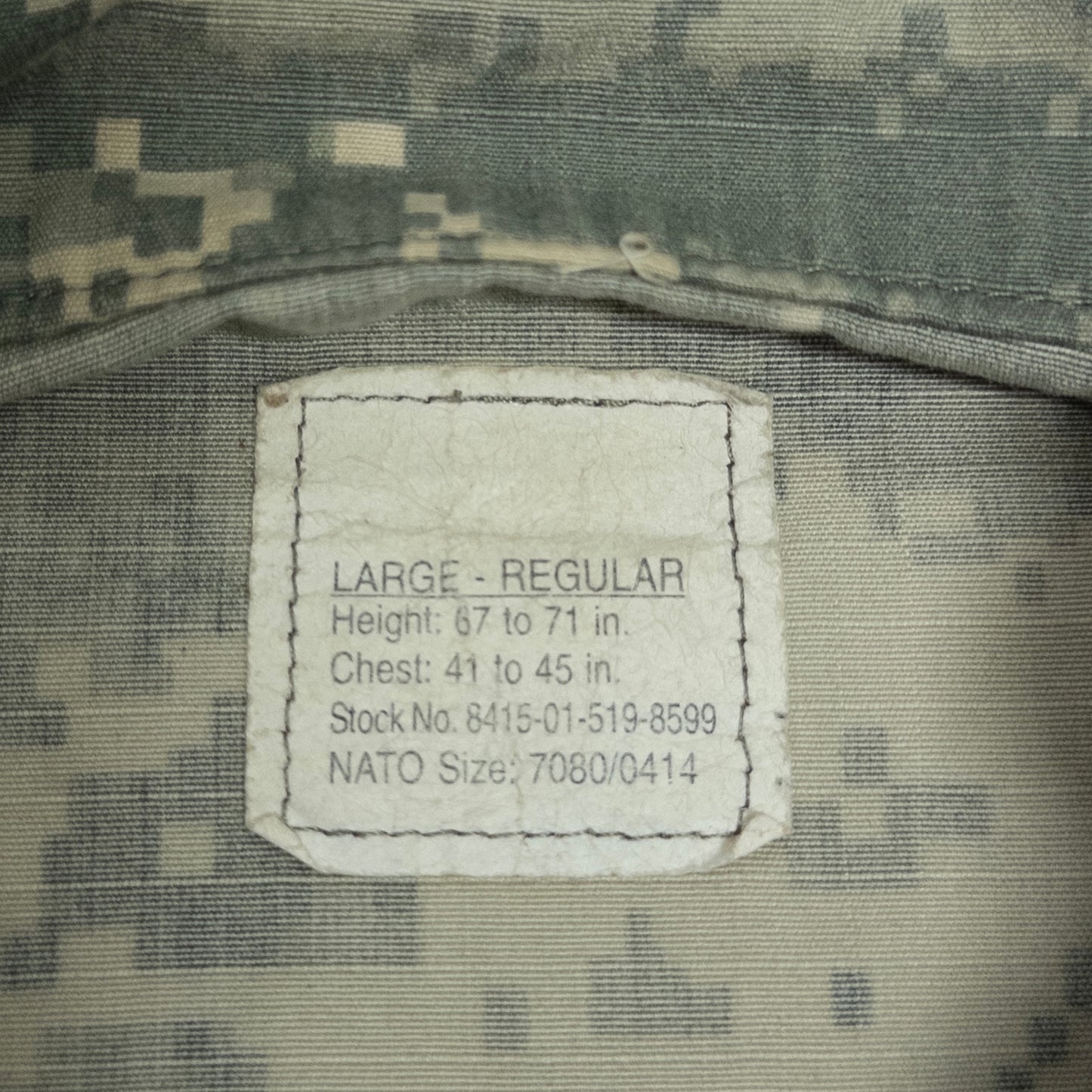 古着卸 現物まとめ売り BDU フィールドジャケット ミリタリー デジタルカモ 10枚セット(メンズM-L) アメリカ軍