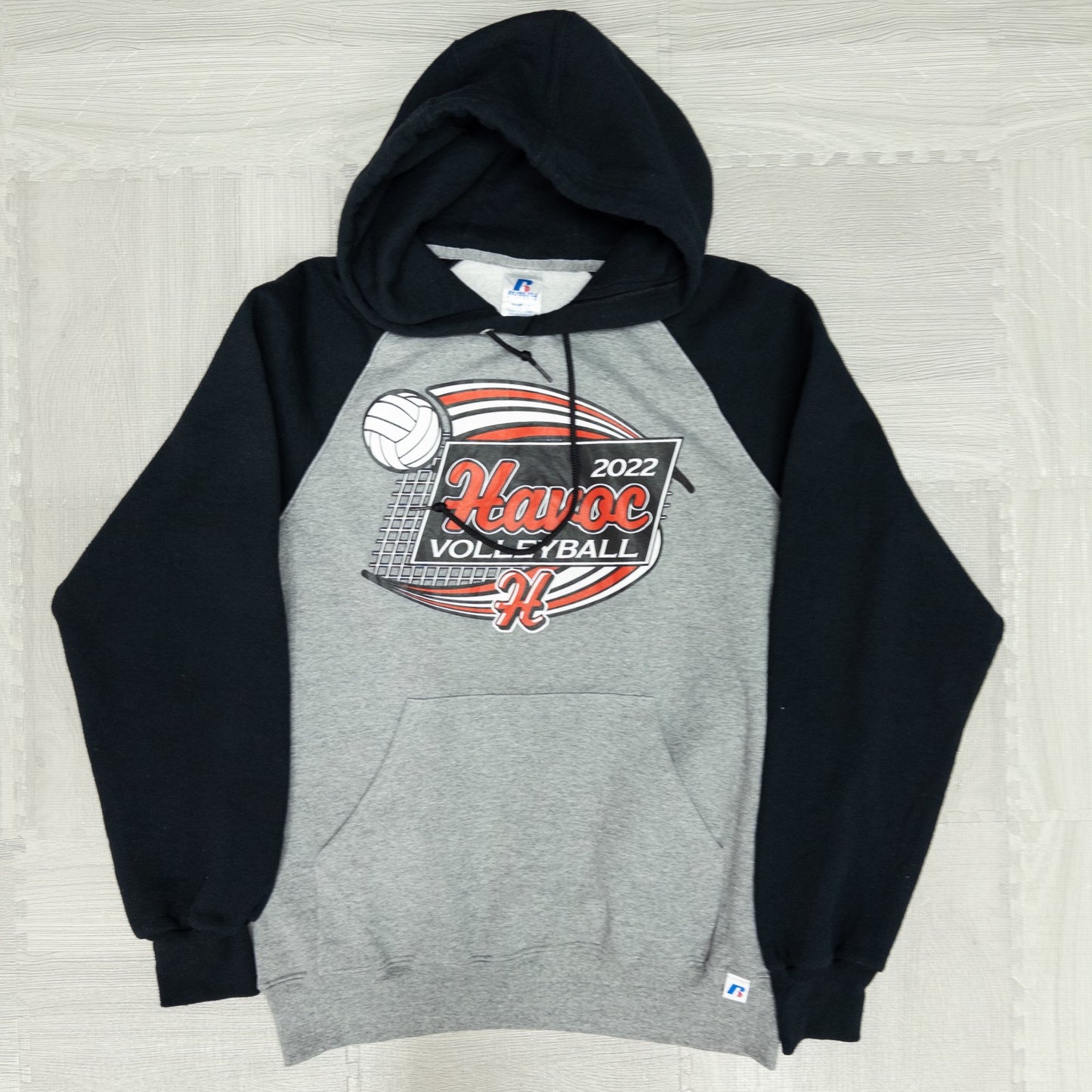 古着卸 現物まとめ売り 洗濯済み RUSSELL ラッセル プリントパーカー メンズ(S-L)