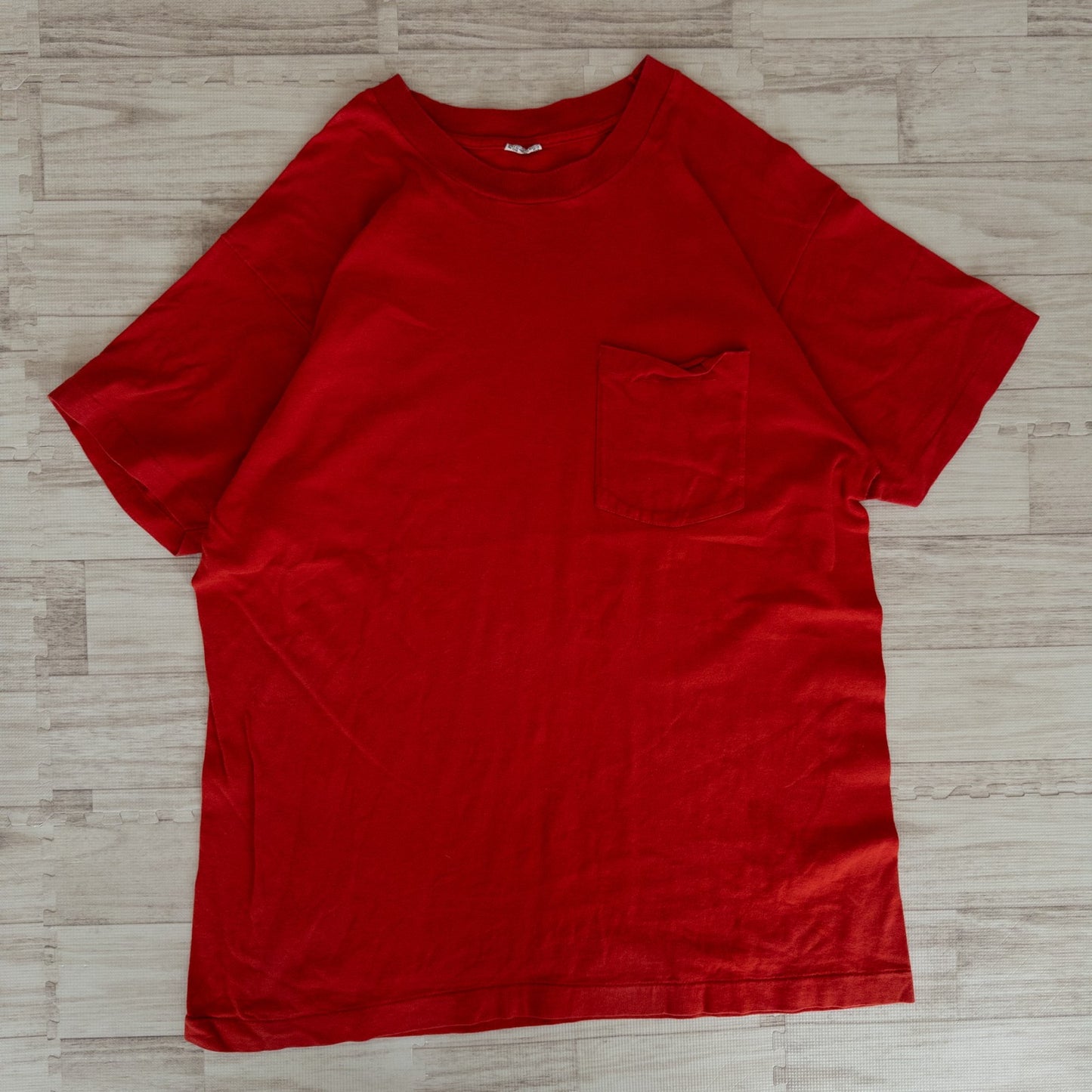 古着卸 現物まとめ売り 洗濯済み 90s 無地 ポケット付き 半袖Tシャツ シングルステッチ 13枚セット (S-XL)