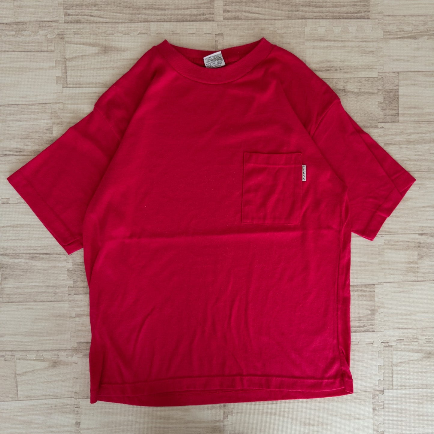 古着卸 現物まとめ売り 洗濯済み 90s 無地 ポケット付き 半袖Tシャツ シングルステッチ 13枚セット (S-XL)