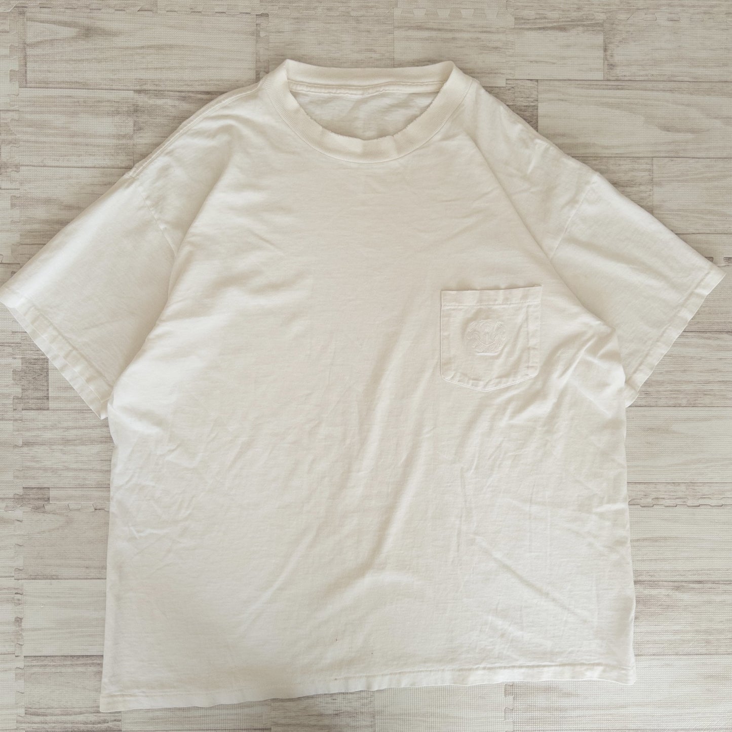 古着卸 現物まとめ売り 洗濯済み 90s 無地 ポケット付き 半袖Tシャツ シングルステッチ 13枚セット (S-XL)