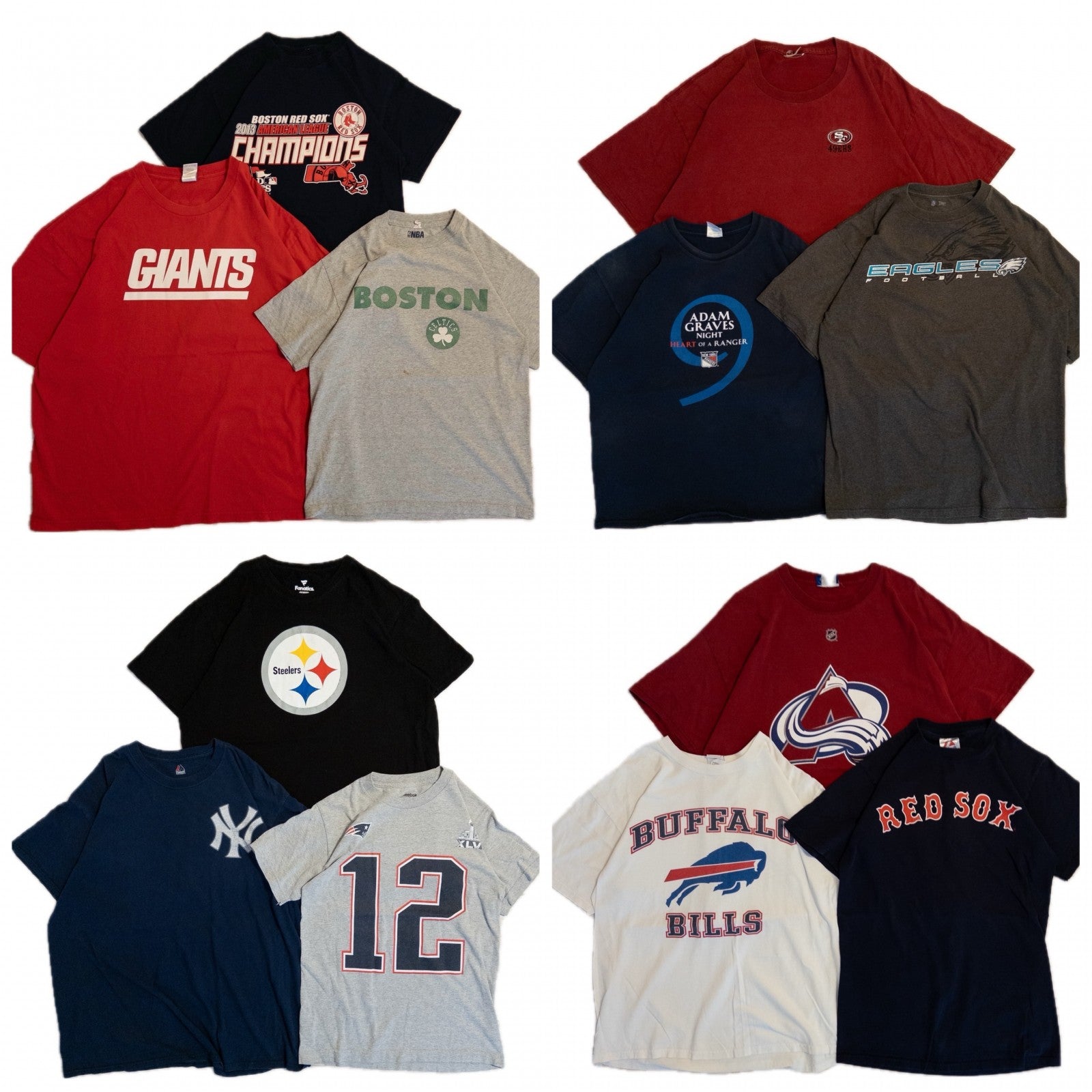 古着卸 現物まとめ売り 洗濯済み MLB NFL NHL NBA プロチーム 半袖Ｔシャツ 12枚セット(S-XXL) – 埼玉県古着卸WESTTAIL