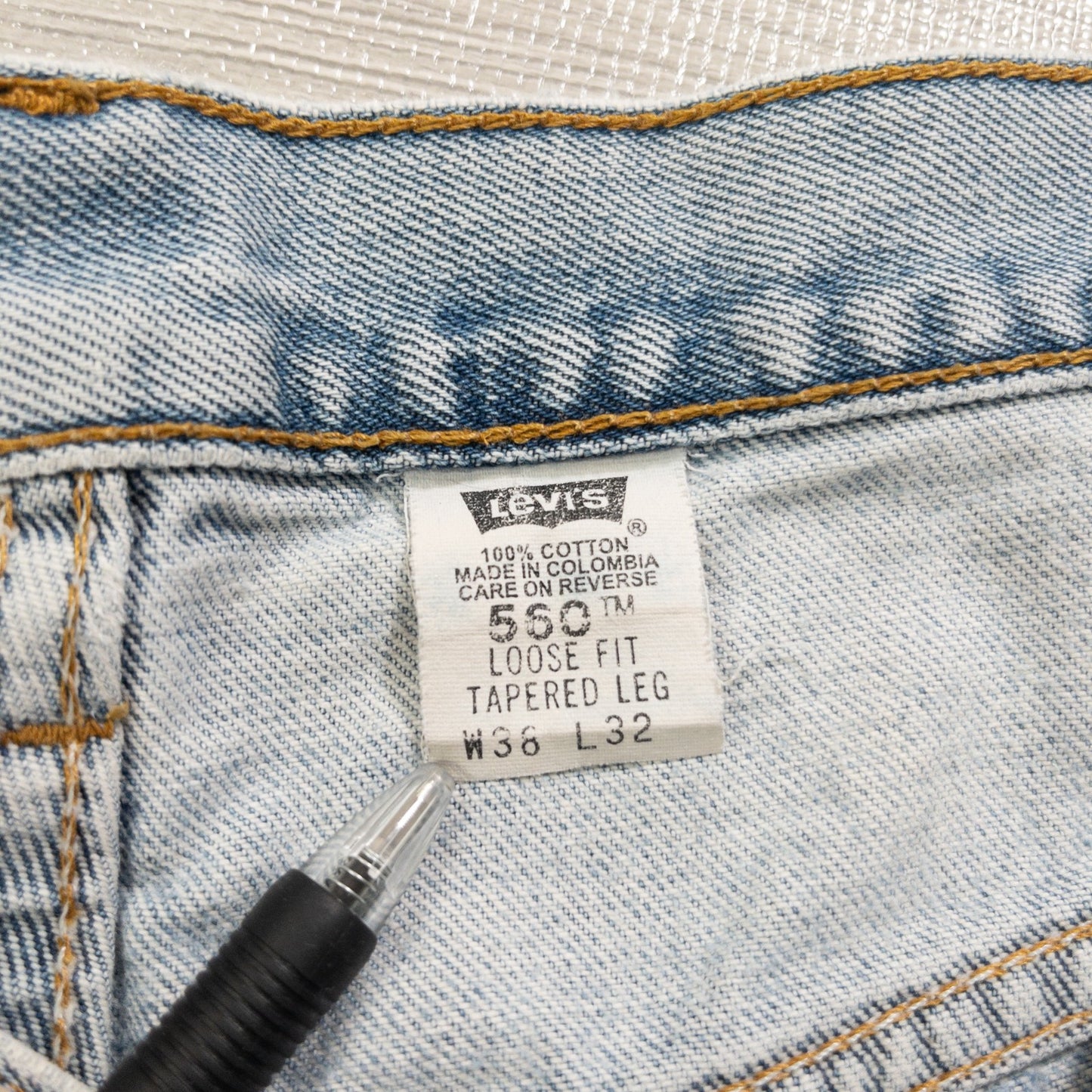 古着卸 現物まとめ売り 洗濯済み 90s リーバイス550 ダメージ デニムパンツ 5本セット (W36-W38)