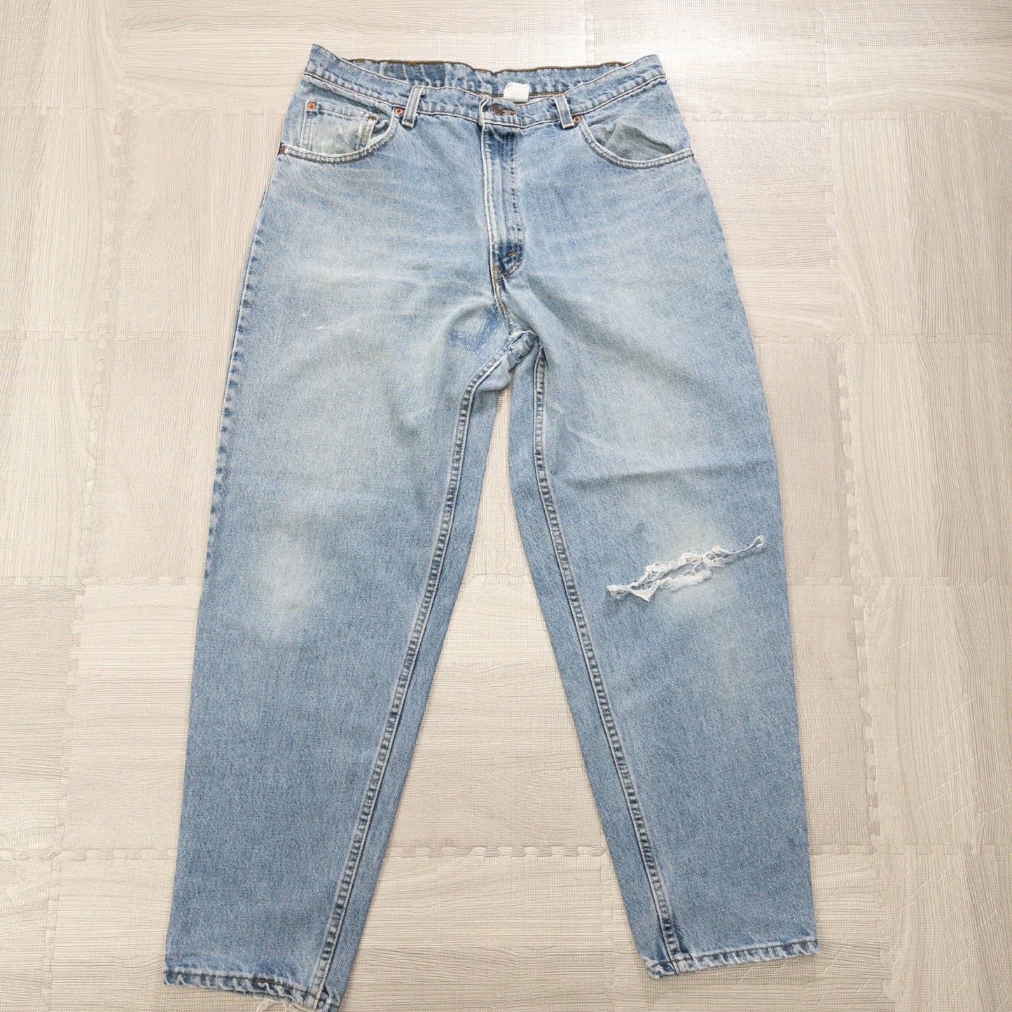 古着卸 現物まとめ売り 洗濯済み 90s リーバイス550 ダメージ デニムパンツ 5本セット (W36-W38)