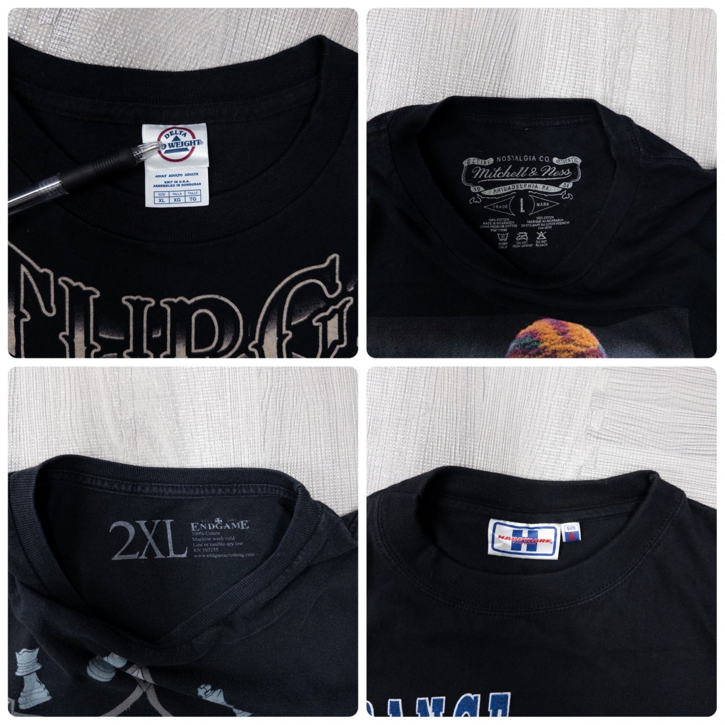 古着卸 現物まとめ売り 洗濯済み 00s~ 良デザイン ブラックTシャツ 20枚セット (S-XXL) ハーレーダビッドソン等