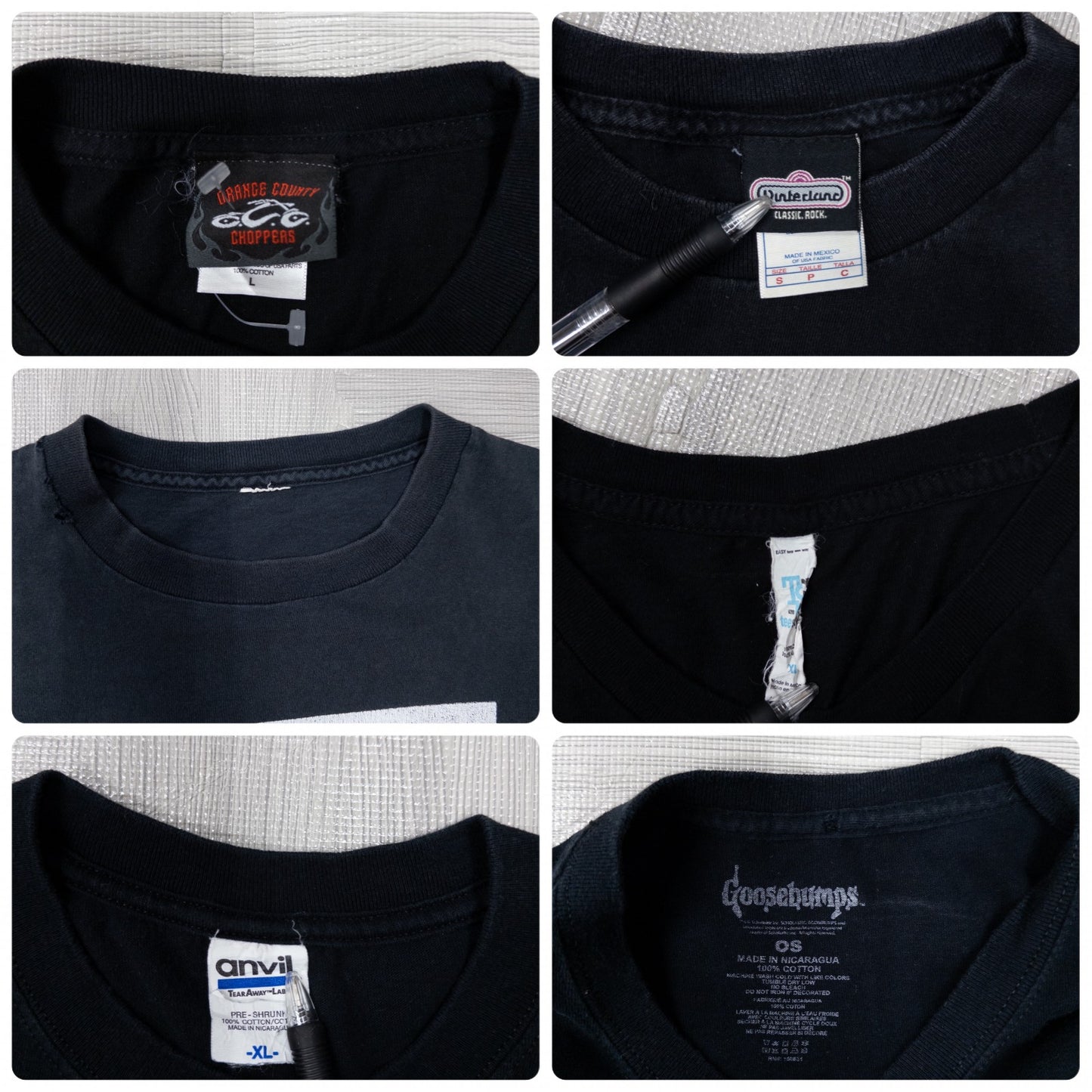 古着卸 現物まとめ売り 洗濯済み 00s~ 良デザイン ブラックTシャツ 20枚セット (S-XXL) ハーレーダビッドソン等
