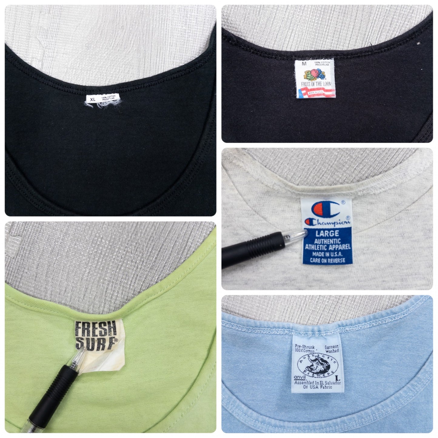 古着卸 現物まとめ売り 洗濯済み 90s ブランドミックス タンクトップ 20枚セット(S-XXXL)チャンピオン、ラッセル等