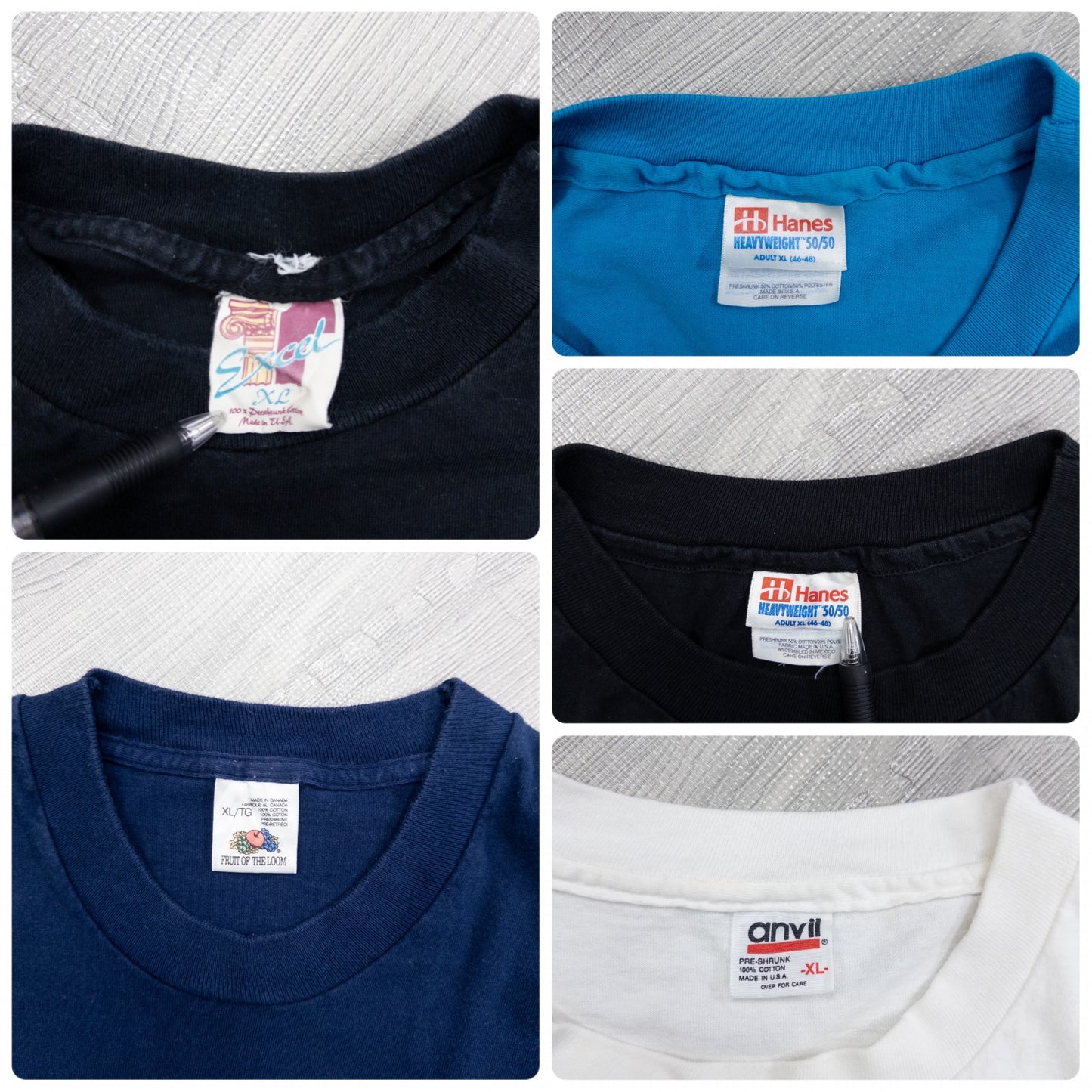 古着卸 現物まとめ売り 洗濯済み 90s シングルステッチ 半袖 カラーTシャツ 20枚セット(M-XL)