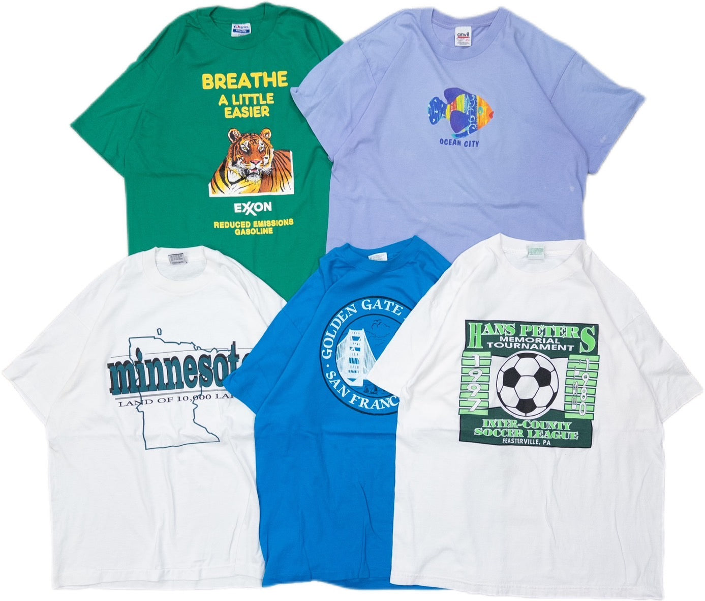古着卸 現物まとめ売り 洗濯済み 90s シングルステッチ 半袖 カラーTシャツ 20枚セット(M-XL)
