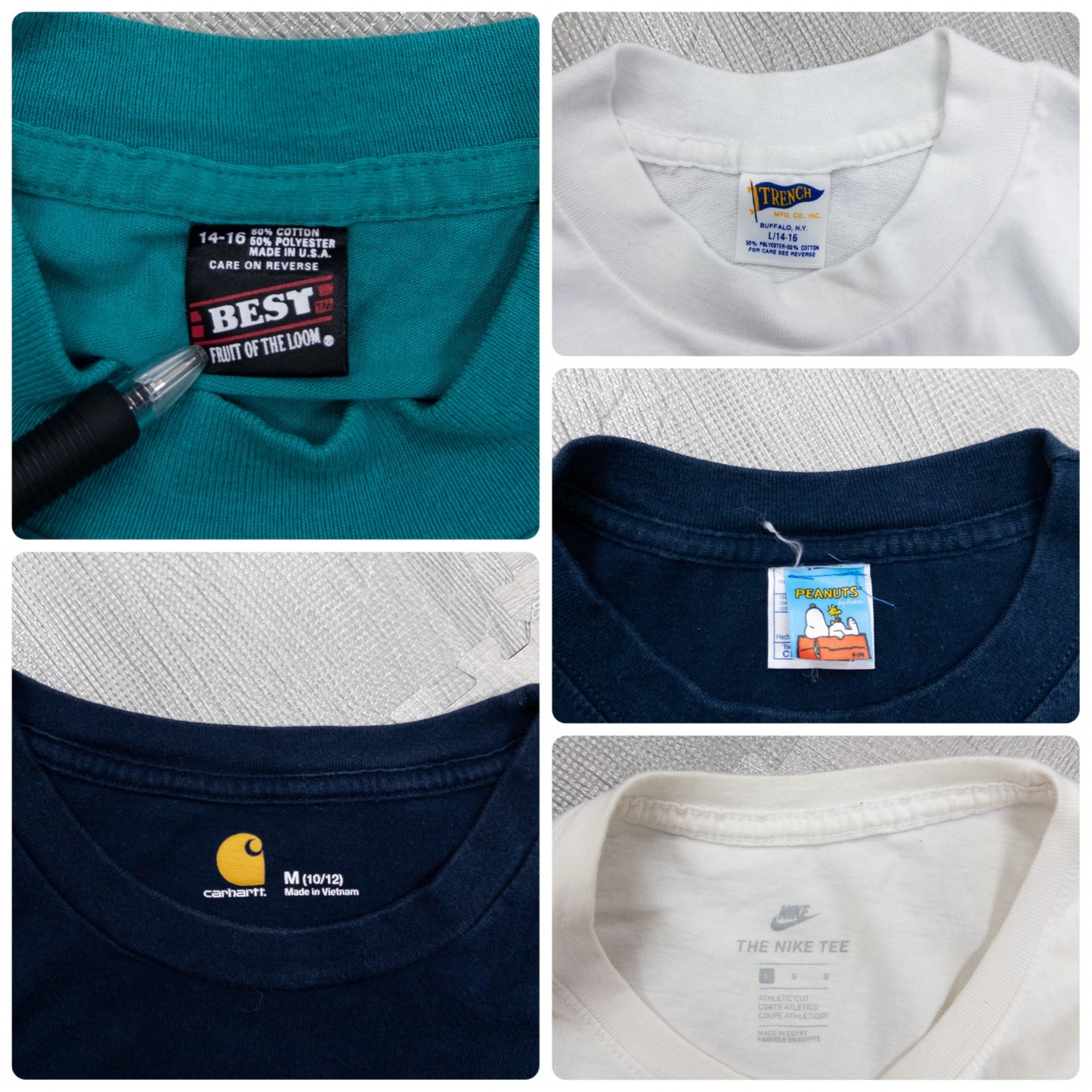 古着卸 現物まとめ売り 洗濯済み USキッズ 半袖Tシャツ 20枚セット (S-XL)