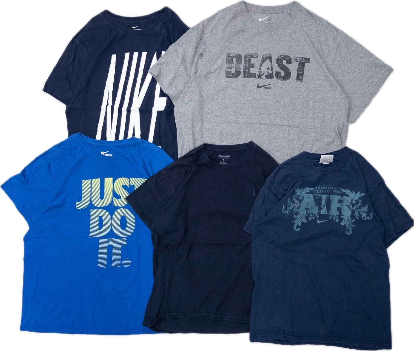 古着卸 現物まとめ売り 洗濯済み スポーツブランドミックス 半袖Tシャツ 20枚セット (S-XXL)ナイキ、チャンピオン等