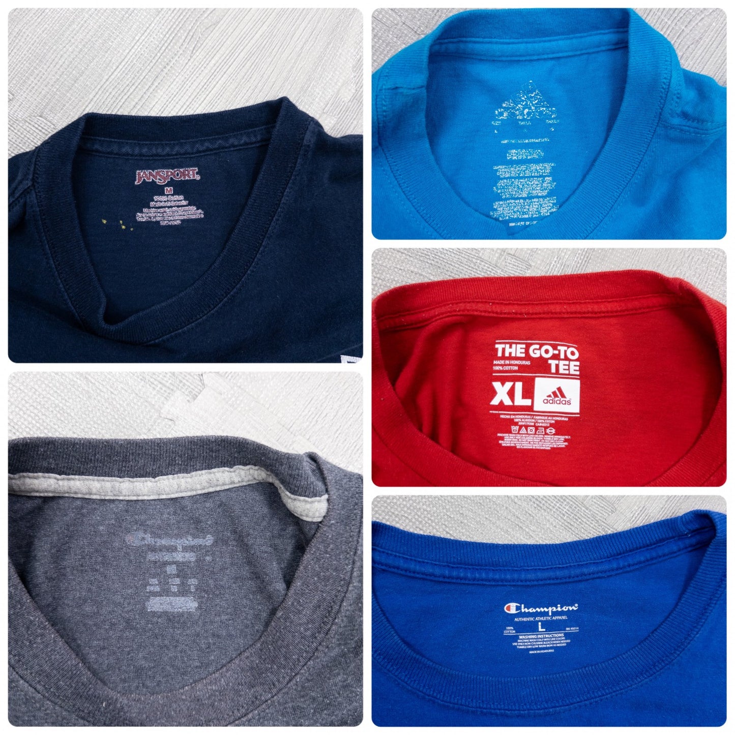 古着卸 現物まとめ売り 洗濯済み スポーツブランドミックス 半袖Tシャツ 20枚セット (S-XXL)ナイキ、チャンピオン等