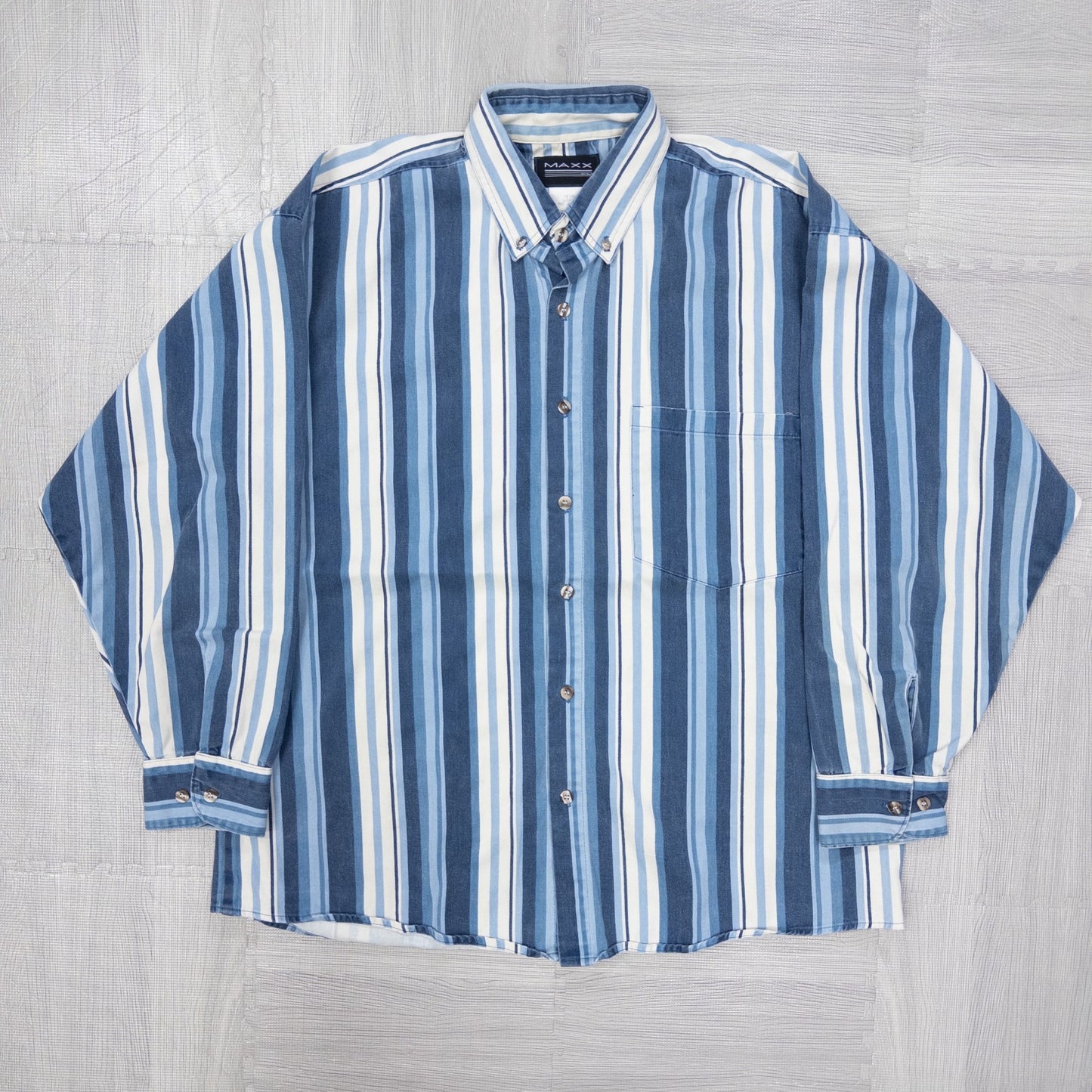 古着卸 現物まとめ売り 洗濯済み ブランドミックス ストライプシャツ 11枚セット (M-XXXL)アイゾッド、ラングラー等