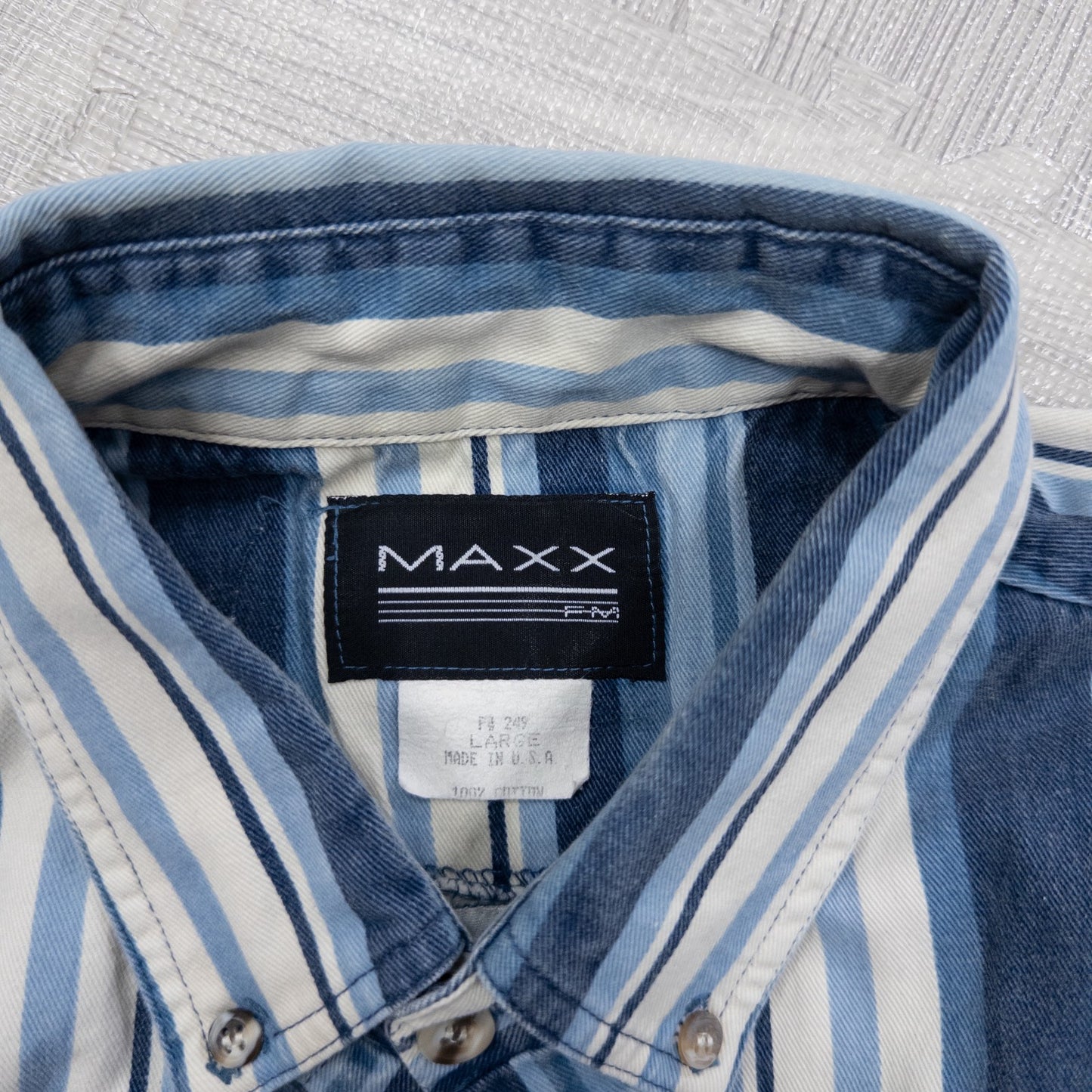 古着卸 現物まとめ売り 洗濯済み ブランドミックス ストライプシャツ 11枚セット (M-XXXL)アイゾッド、ラングラー等