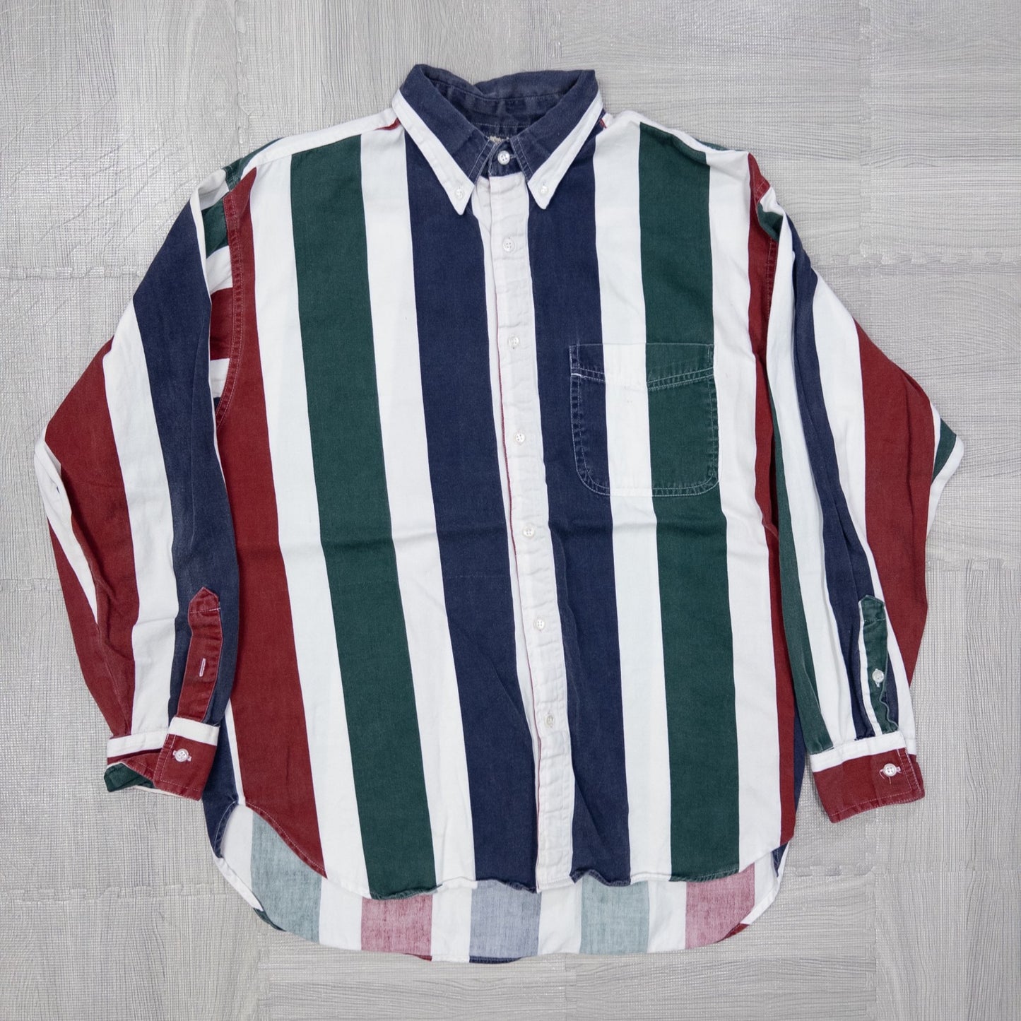 古着卸 現物まとめ売り 洗濯済み ブランドミックス ストライプシャツ 11枚セット (M-XXXL)アイゾッド、ラングラー等