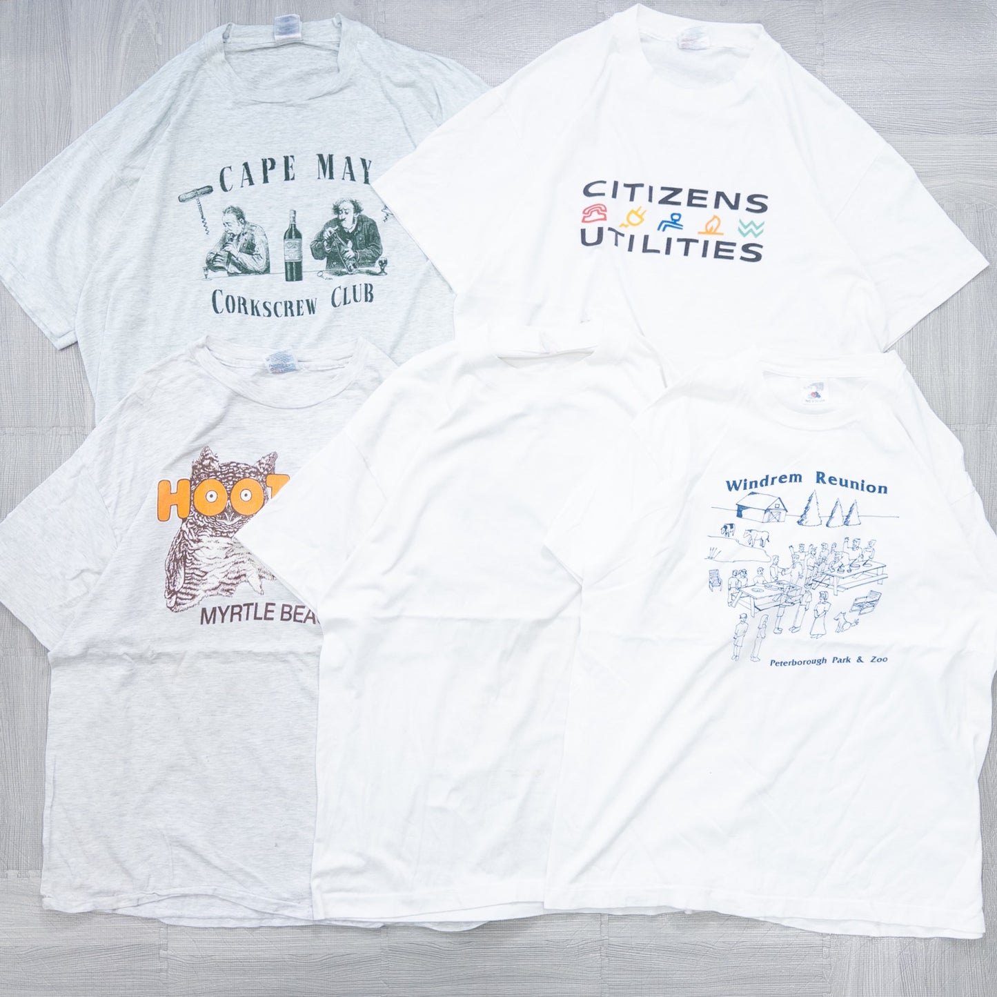 古着卸 現物まとめ売り 洗濯済み 90s シミあり白,グレーTシャツ 20枚セット(L-XXL)