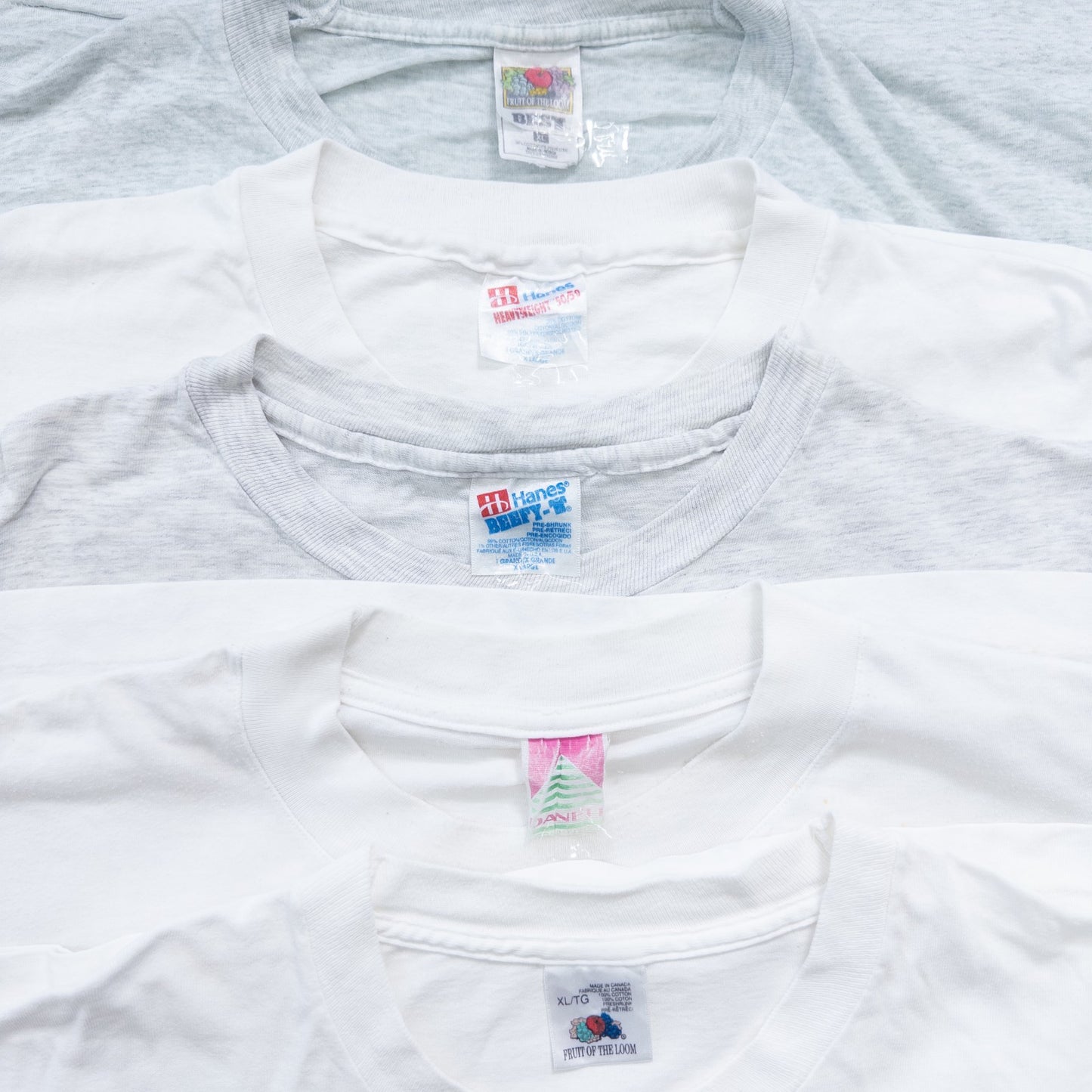 古着卸 現物まとめ売り 洗濯済み 90s シミあり白,グレーTシャツ 20枚セット(L-XXL)