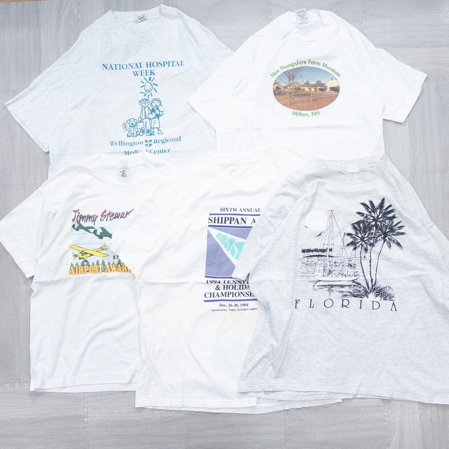 古着卸 現物まとめ売り 洗濯済み 90s シミあり白,グレーTシャツ 20枚セット(L-XXL)