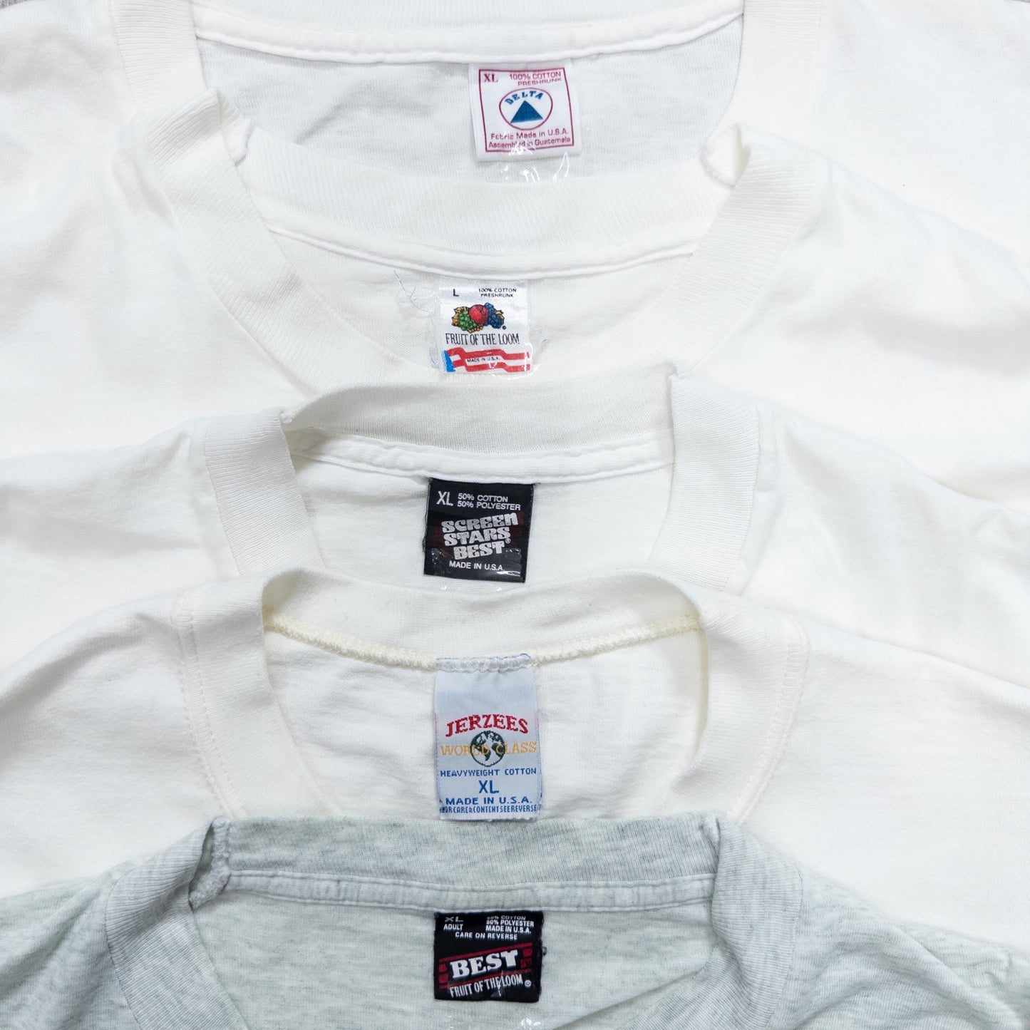 古着卸 現物まとめ売り 洗濯済み 90s 白、グレーTシャツ 20枚セット(M-XL)