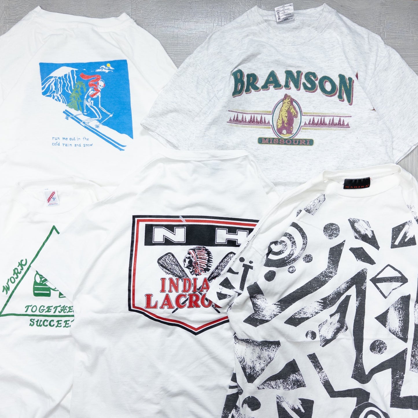 古着卸 現物まとめ売り 洗濯済み 90s 白、グレーTシャツ 20枚セット(M-XL)