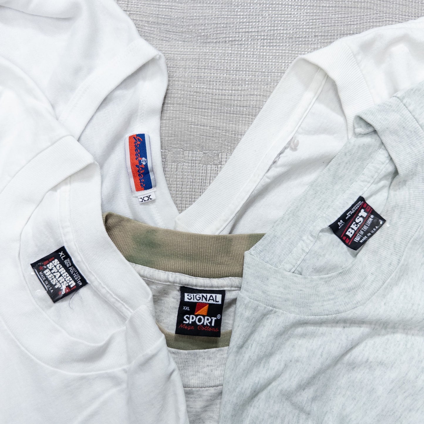 古着卸 現物まとめ売り 洗濯済み 90s 白、グレーTシャツ 20枚セット(M-XXL)