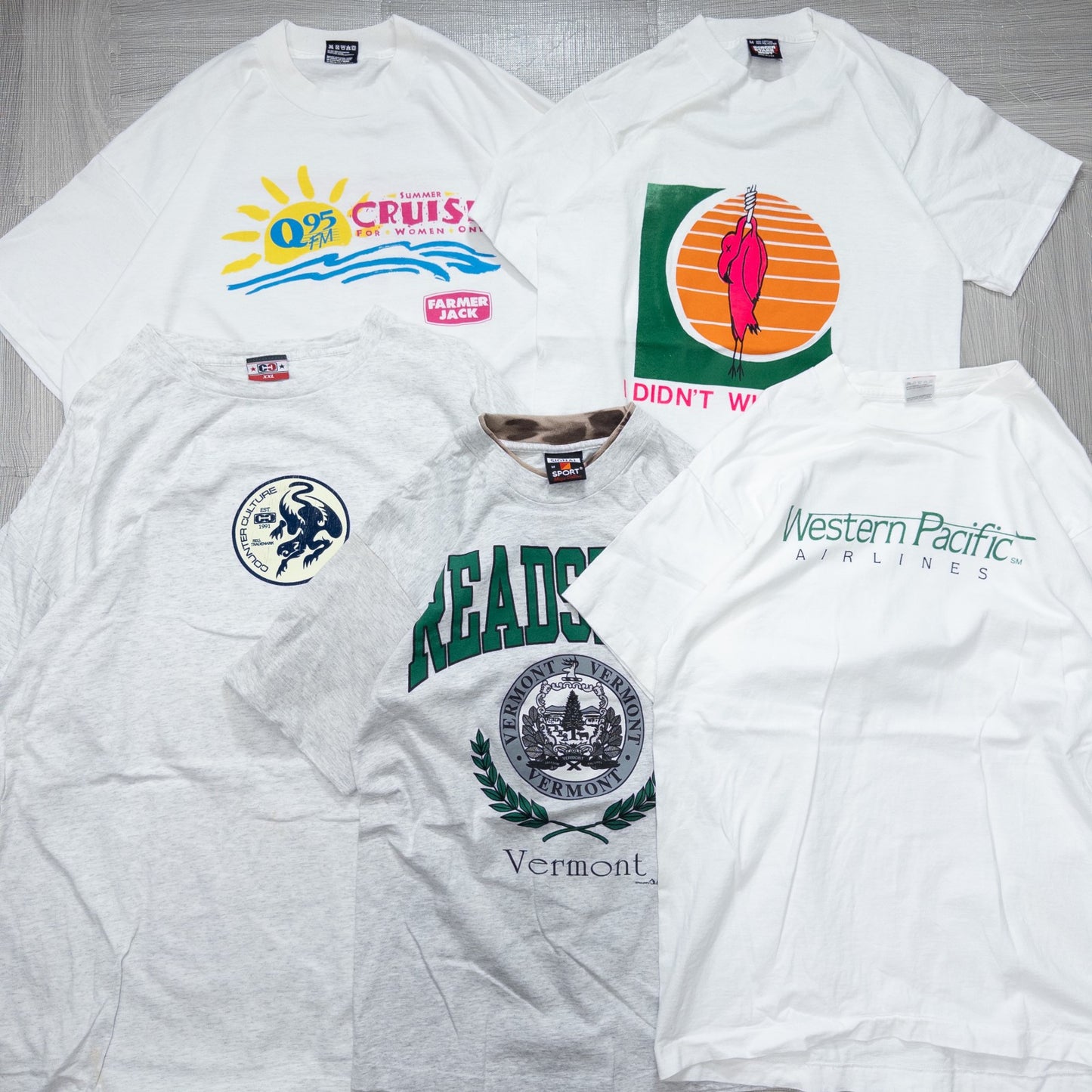 古着卸 現物まとめ売り 洗濯済み 90s 白、グレーTシャツ 20枚セット(M-XXL)