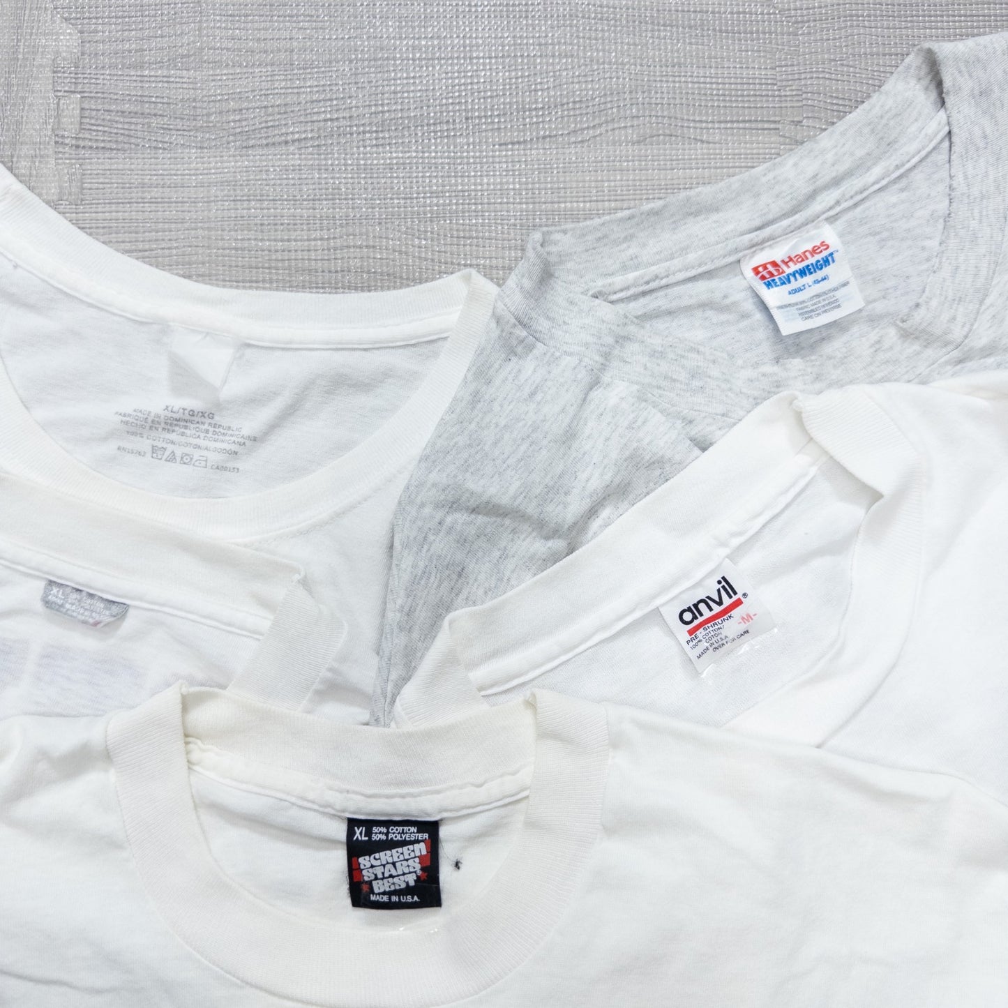 古着卸 現物まとめ売り 洗濯済み 90s 白、グレーTシャツ 20枚セット(M-XXL)