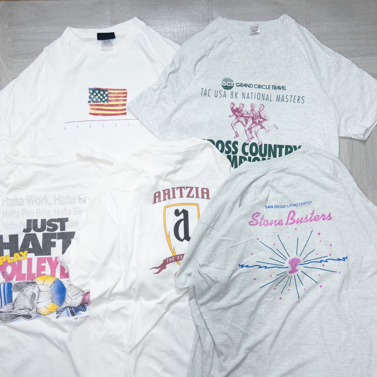 古着卸 現物まとめ売り 洗濯済み 90s 白、グレーTシャツ 20枚セット(M-XXL)
