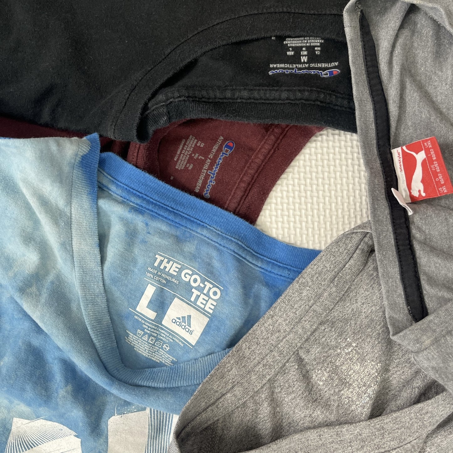 古着卸 現物まとめ売り 洗濯済み スポーツブランドミックス 半袖Tシャツ 20枚セット(S-XXL)ナイキ、チャンピオン等