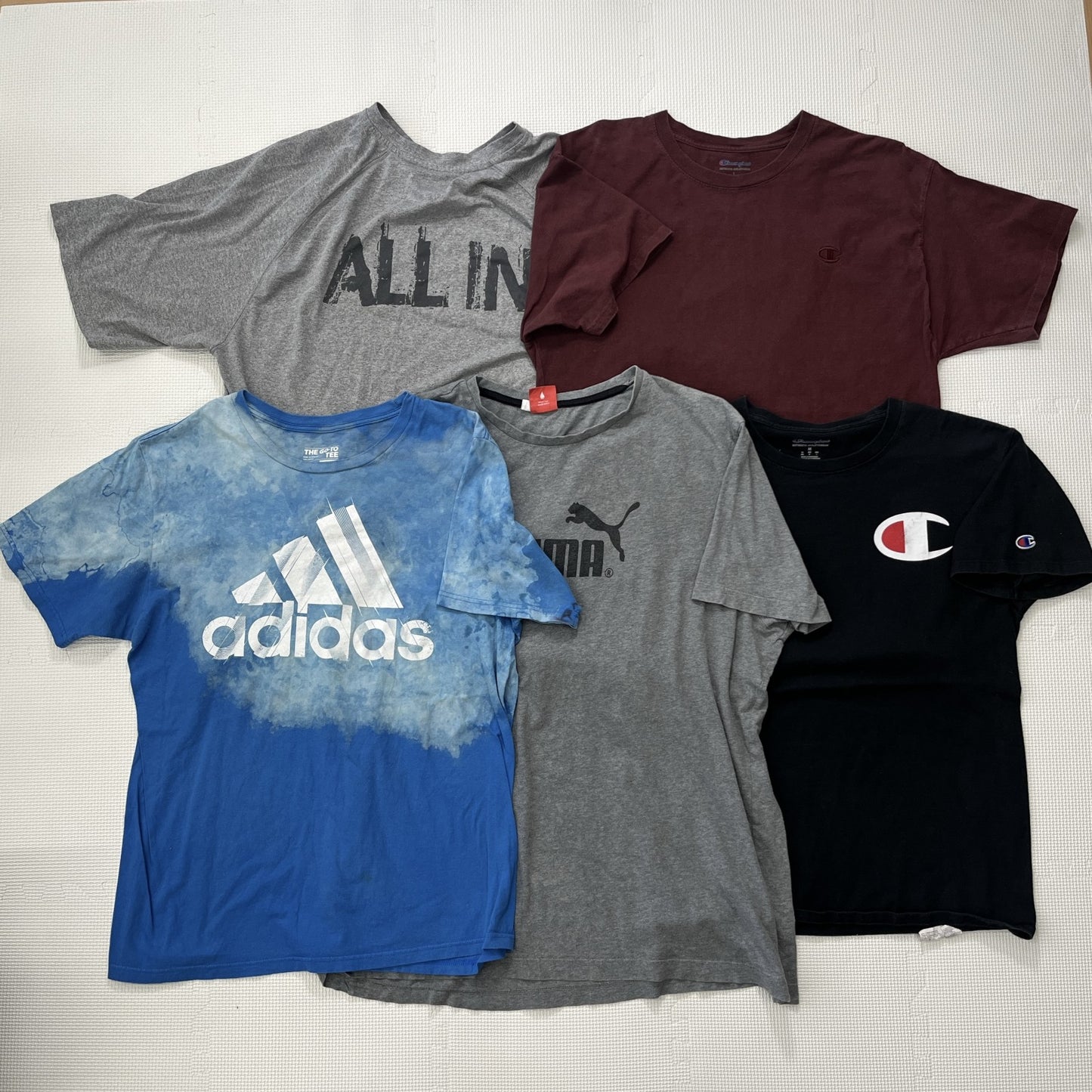 古着卸 現物まとめ売り 洗濯済み スポーツブランドミックス 半袖Tシャツ 20枚セット(S-XXL)ナイキ、チャンピオン等