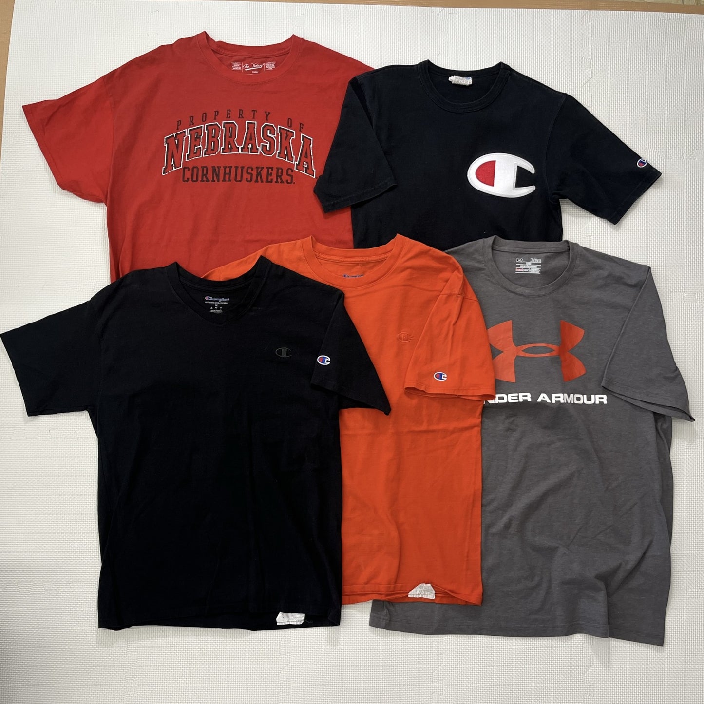 古着卸 現物まとめ売り 洗濯済み スポーツブランドミックス 半袖Tシャツ 20枚セット(S-XXL)ナイキ、チャンピオン等