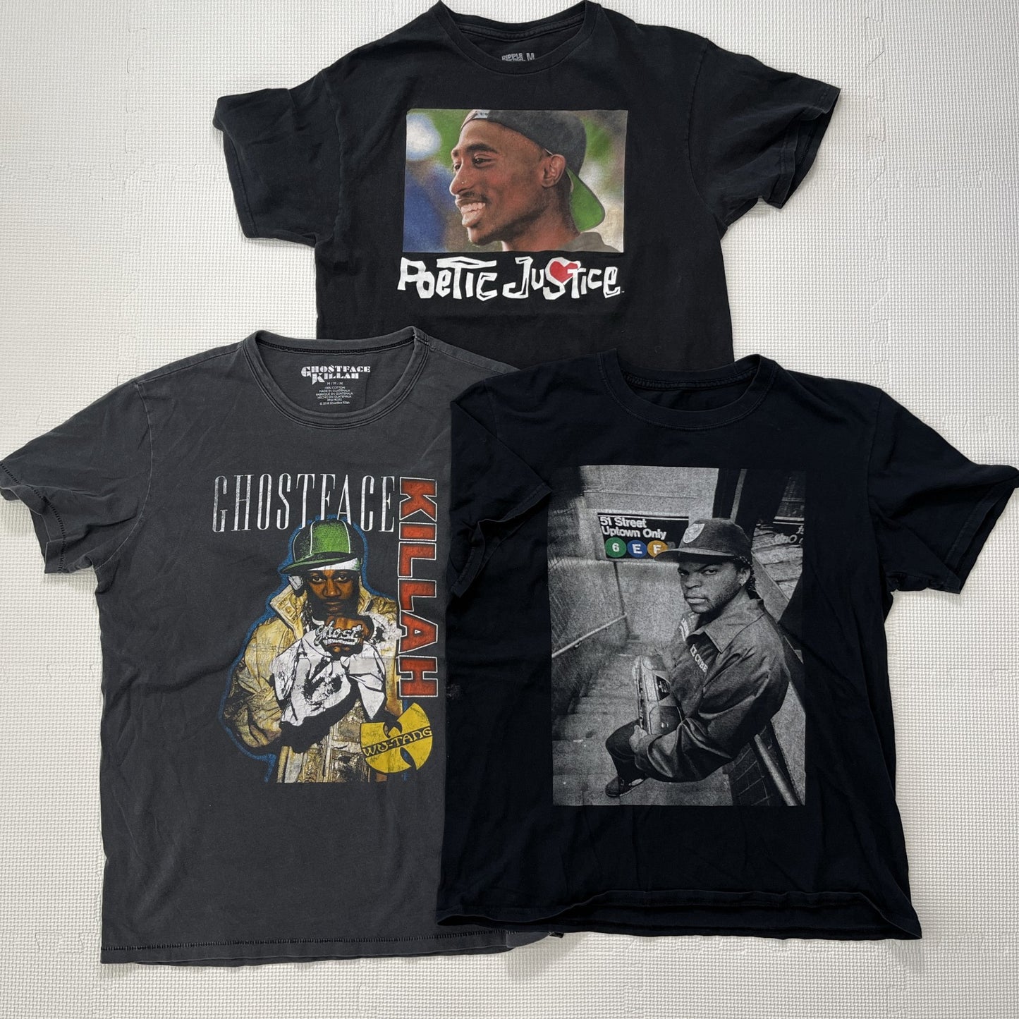 古着卸 現物まとめ売り 洗濯済み ヒップホップアーティスト Tシャツ 12枚セット(S-XXL)