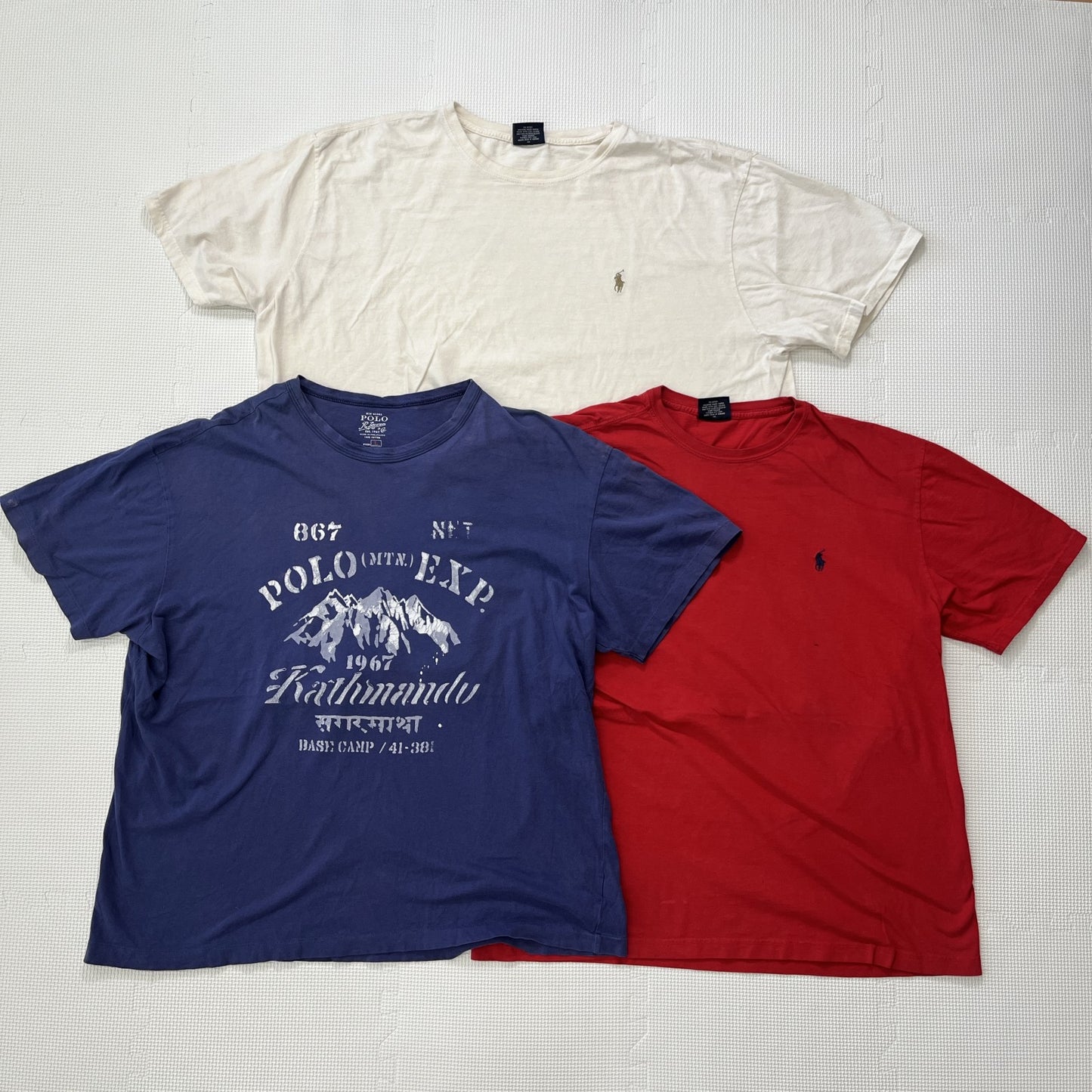 古着卸 現物まとめ売り 洗濯済み ラルフローレン 半袖Tシャツ 11枚セット(S-XXL)