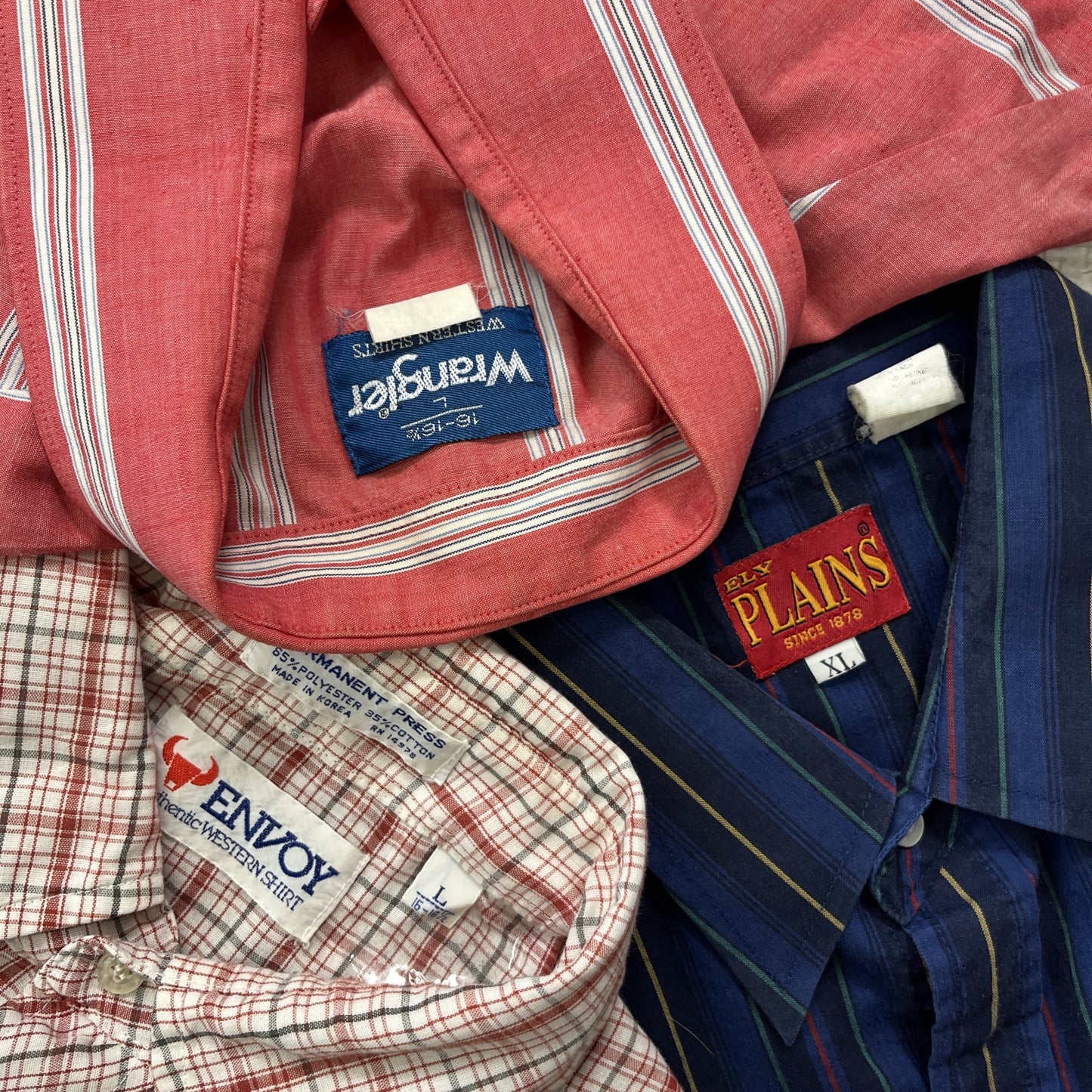 古着卸 現物まとめ売り 洗濯済み 半袖ウエスタンシャツ 12枚セット(M-XL)