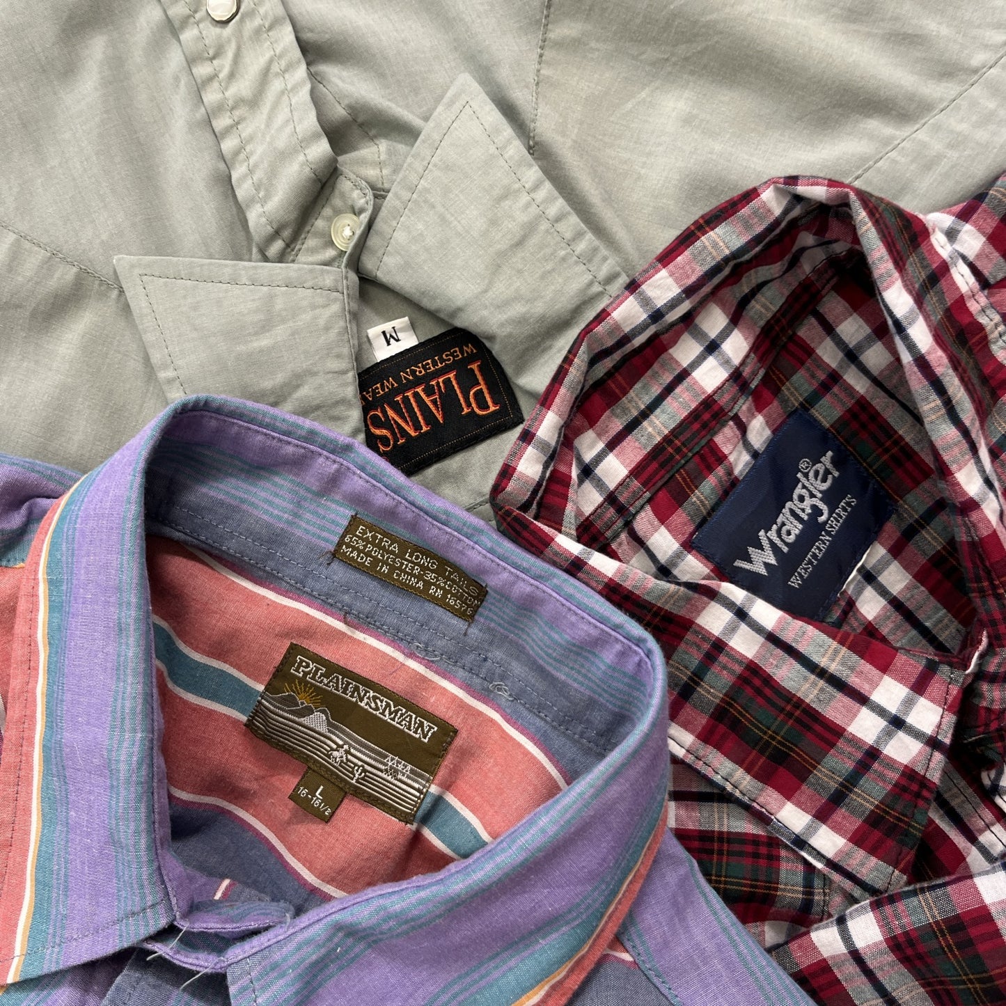 古着卸 現物まとめ売り 洗濯済み 半袖ウエスタンシャツ 12枚セット(M-XL)