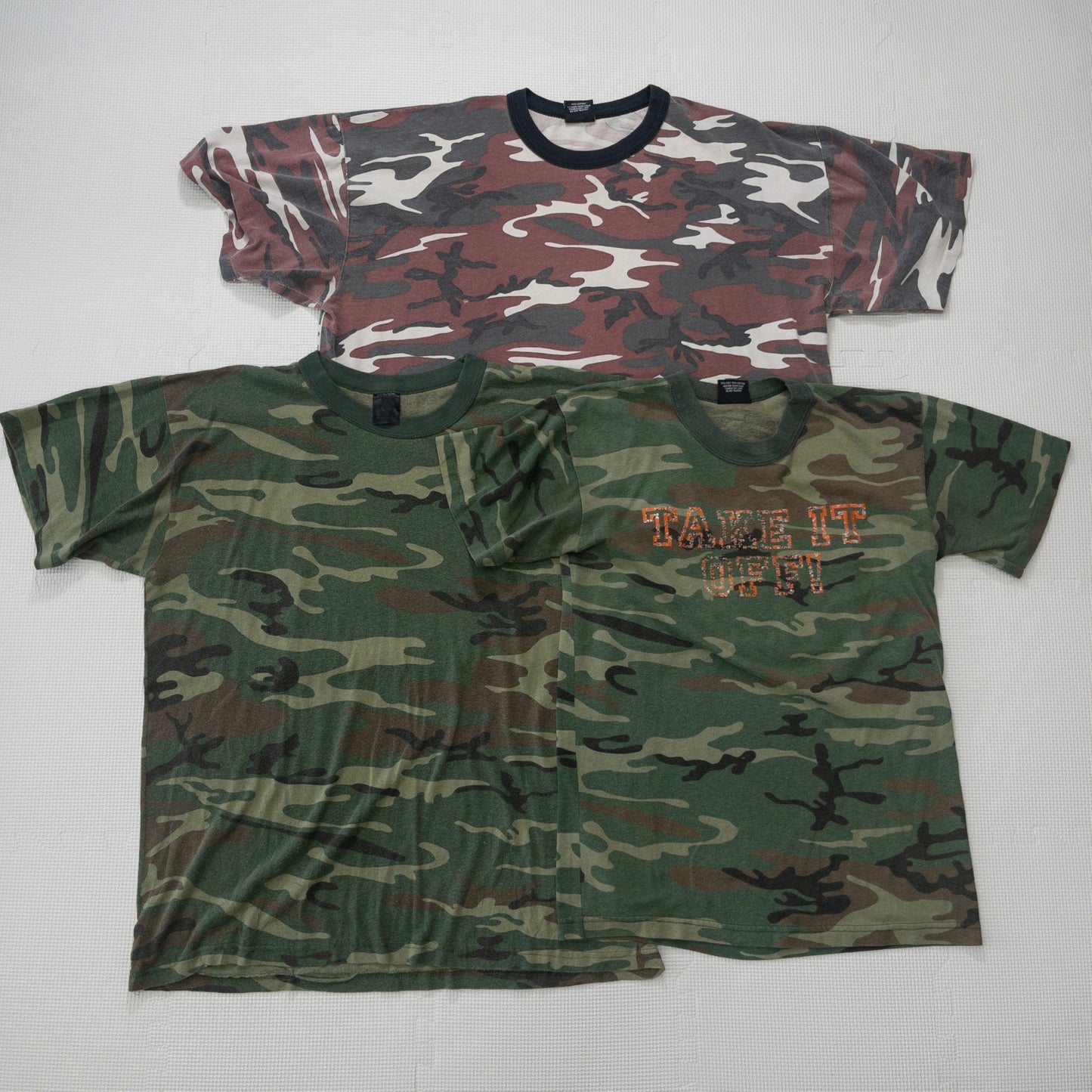 古着卸 現物まとめ売り 洗濯済み 迷彩Tシャツ 10枚セット(S-XXXL)