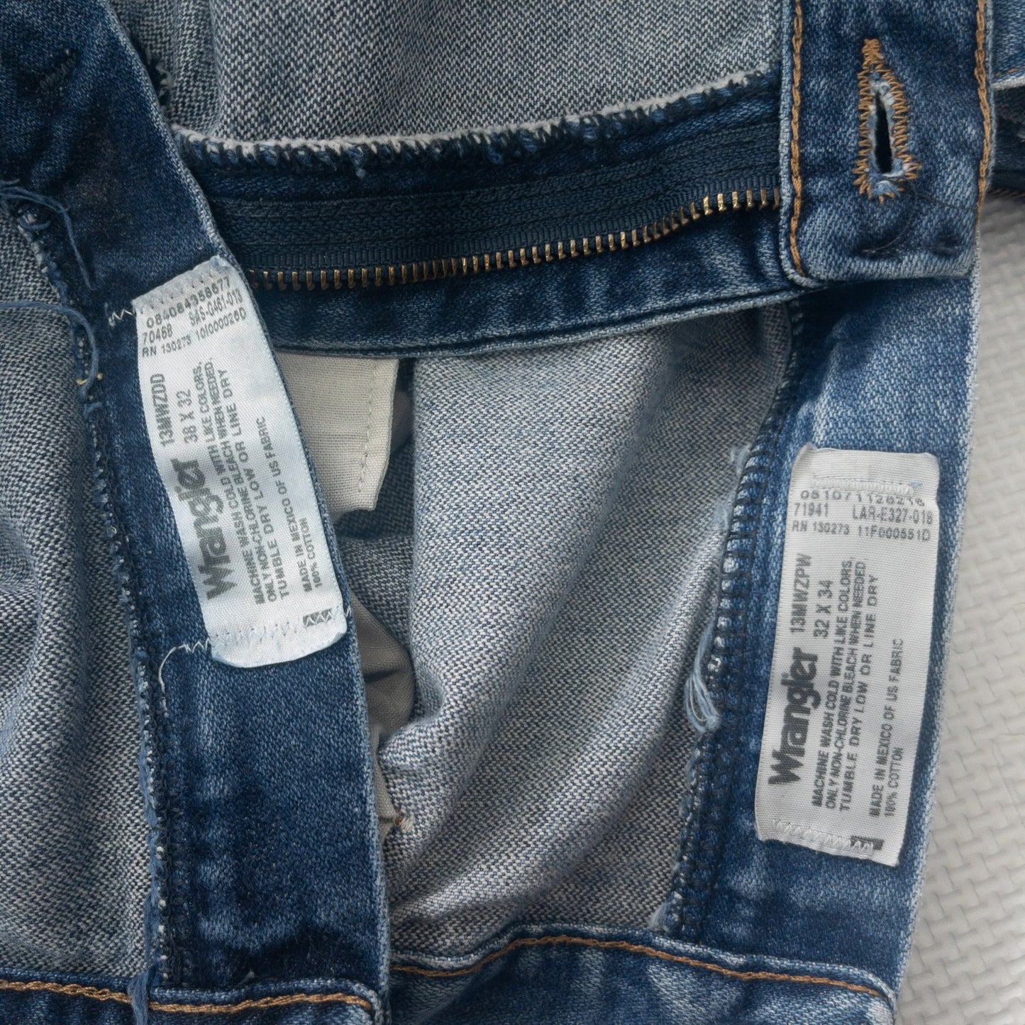 古着卸 現物まとめ売り 洗濯済み ラングラー デニムパンツ 8本セット(W32-W40)