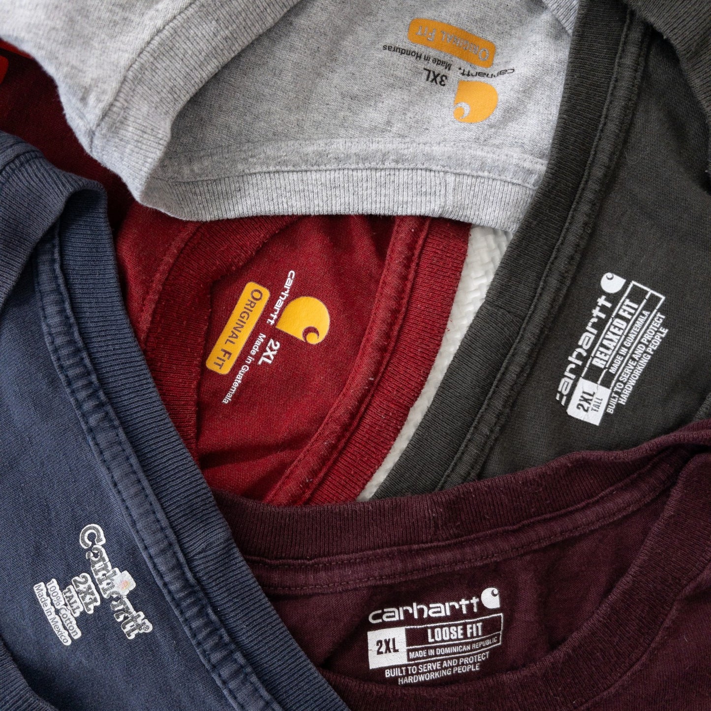 古着卸 現物まとめ売り 洗濯済 カーハートビックサイズ半袖TシャツL以上 20枚セット(L-XXXL)