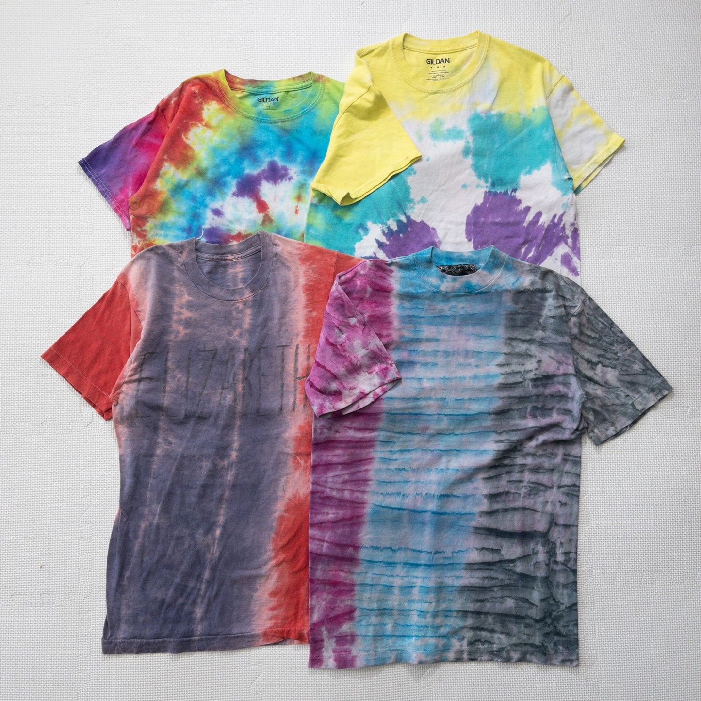 古着卸 現物まとめ売り 洗濯済 タイダイ半袖Tシャツ 16枚セット(S-XL)