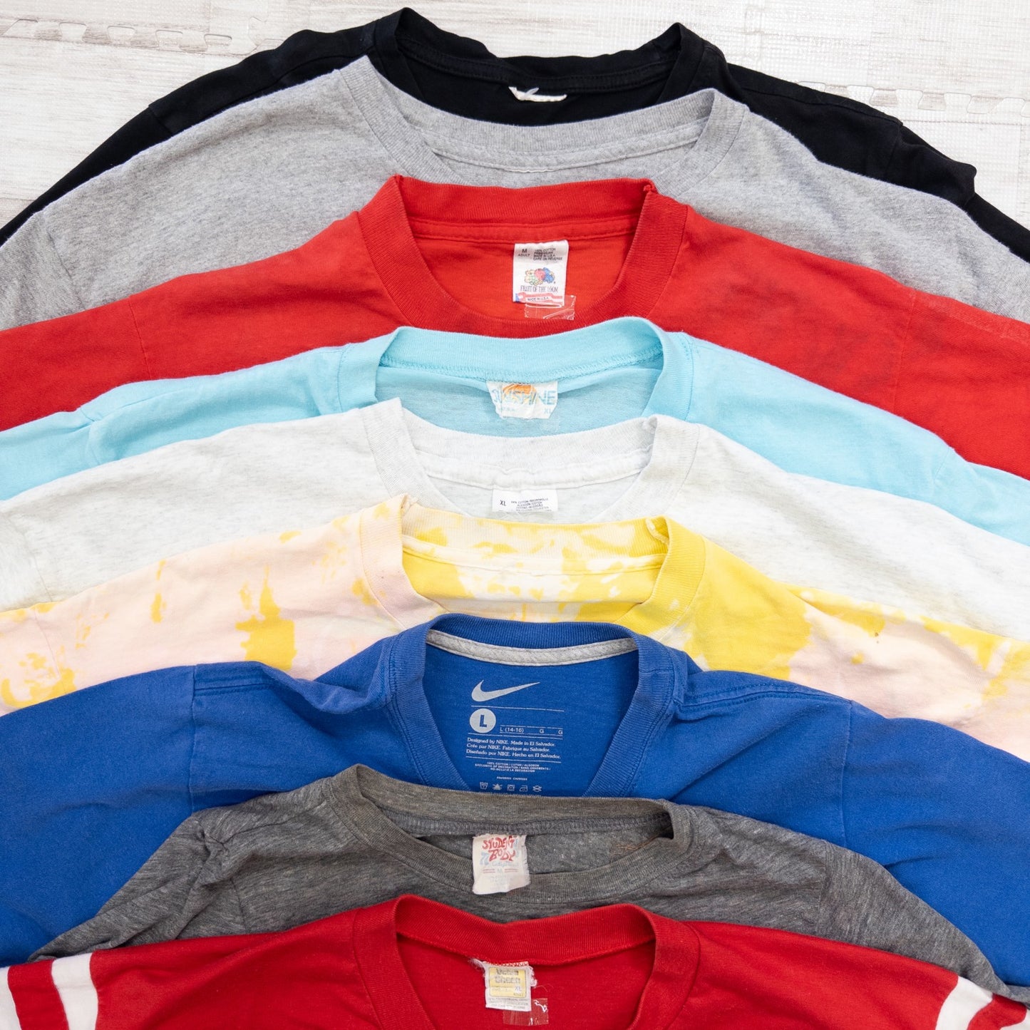 古着卸 現物まとめ売り 洗濯済み 特価 USA 半袖Tシャツ 36枚セット(S-XXXL)