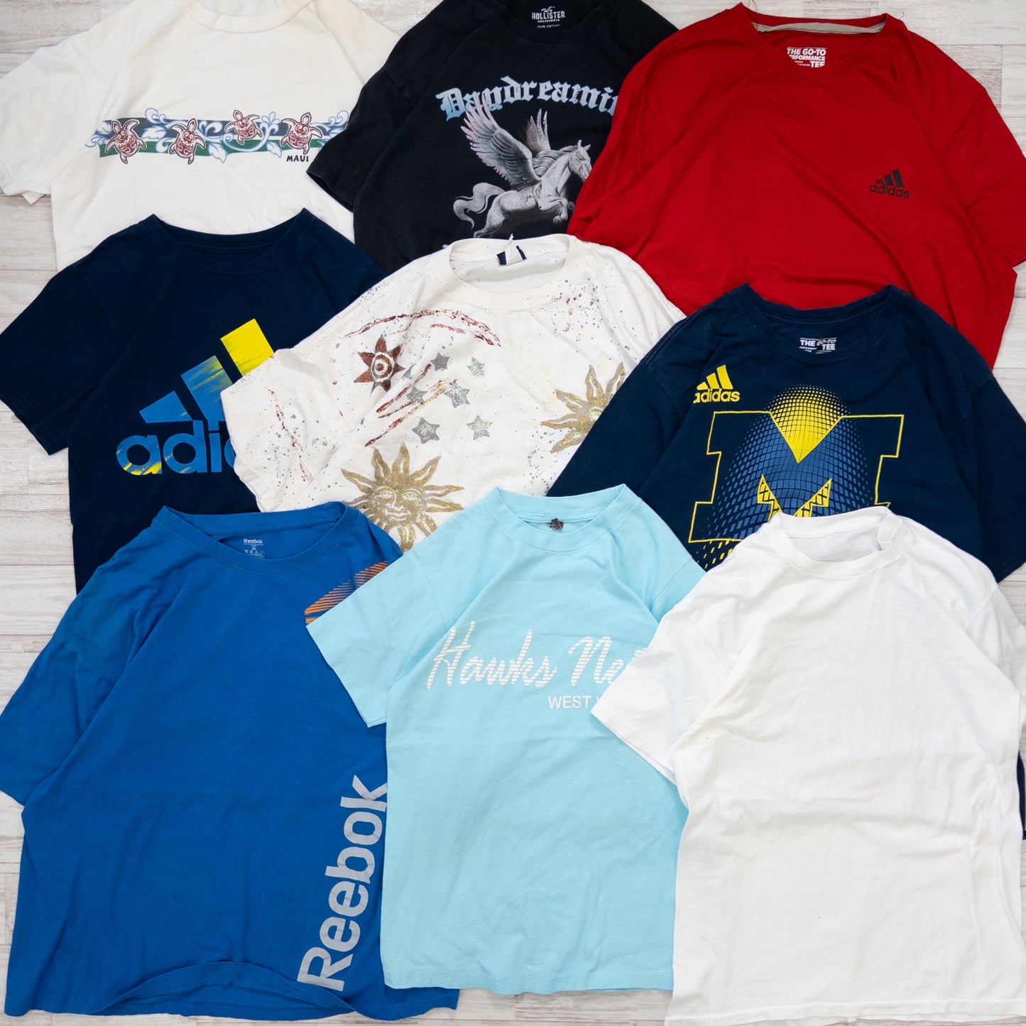 古着卸 現物まとめ売り 洗濯済み 特価 USA半袖Tシャツ 36枚セット(XS-XXXL)