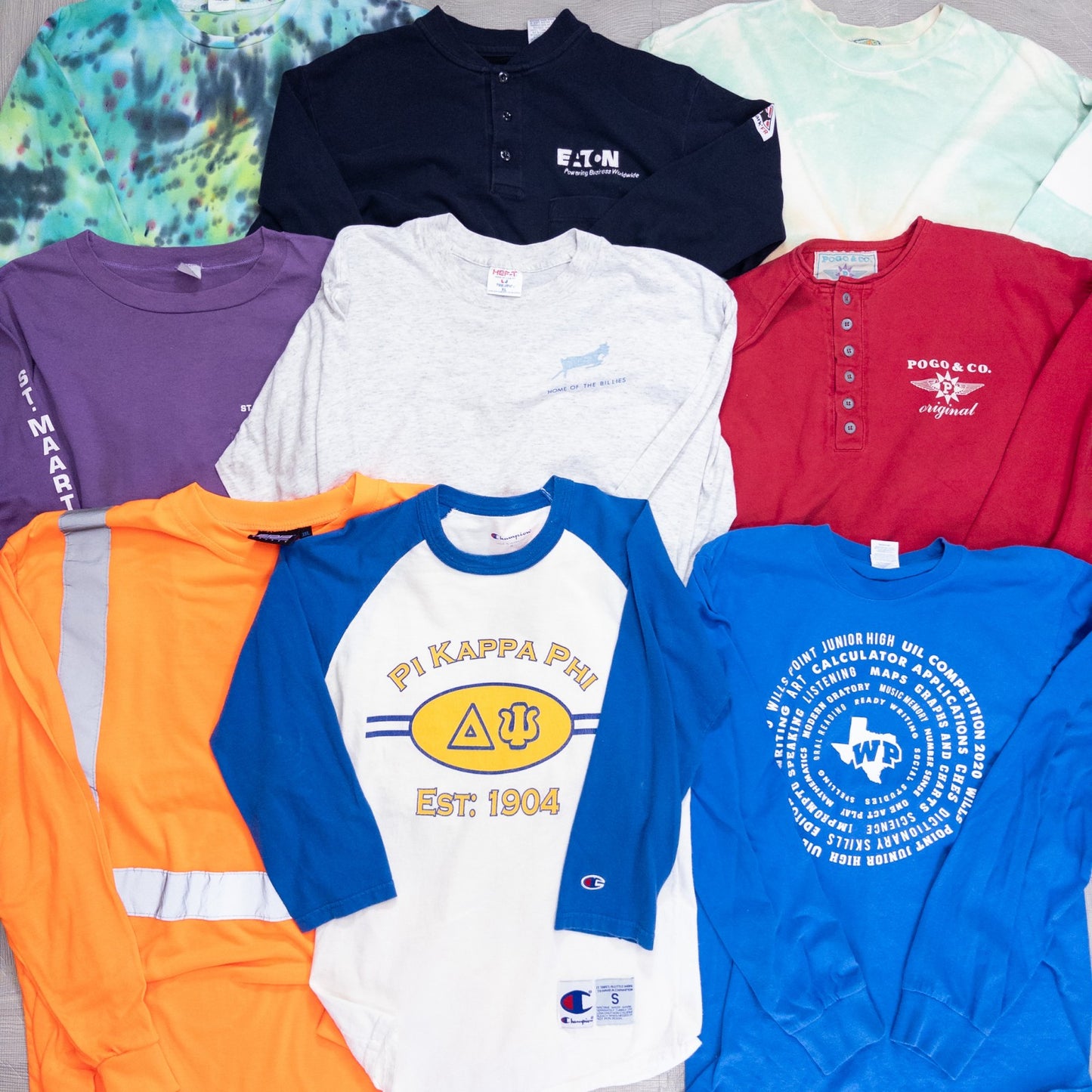 古着卸 現物まとめ売り 洗濯済み 特価ロンT 長袖Tシャツ 36枚セット (S~XXXL) w613002