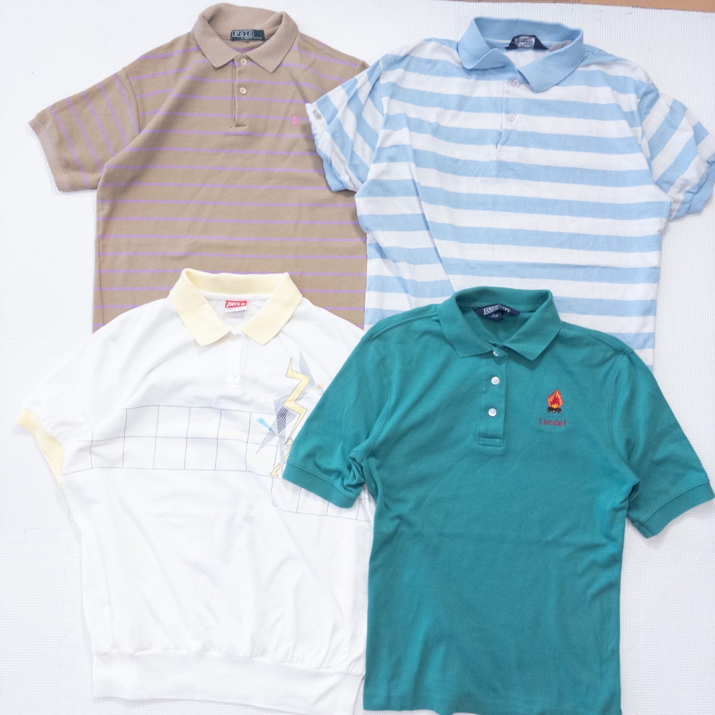 古着卸 現物まとめ売り 洗濯済み 特価半袖ポロシャツ 16枚セット(XS-XXL) w614003