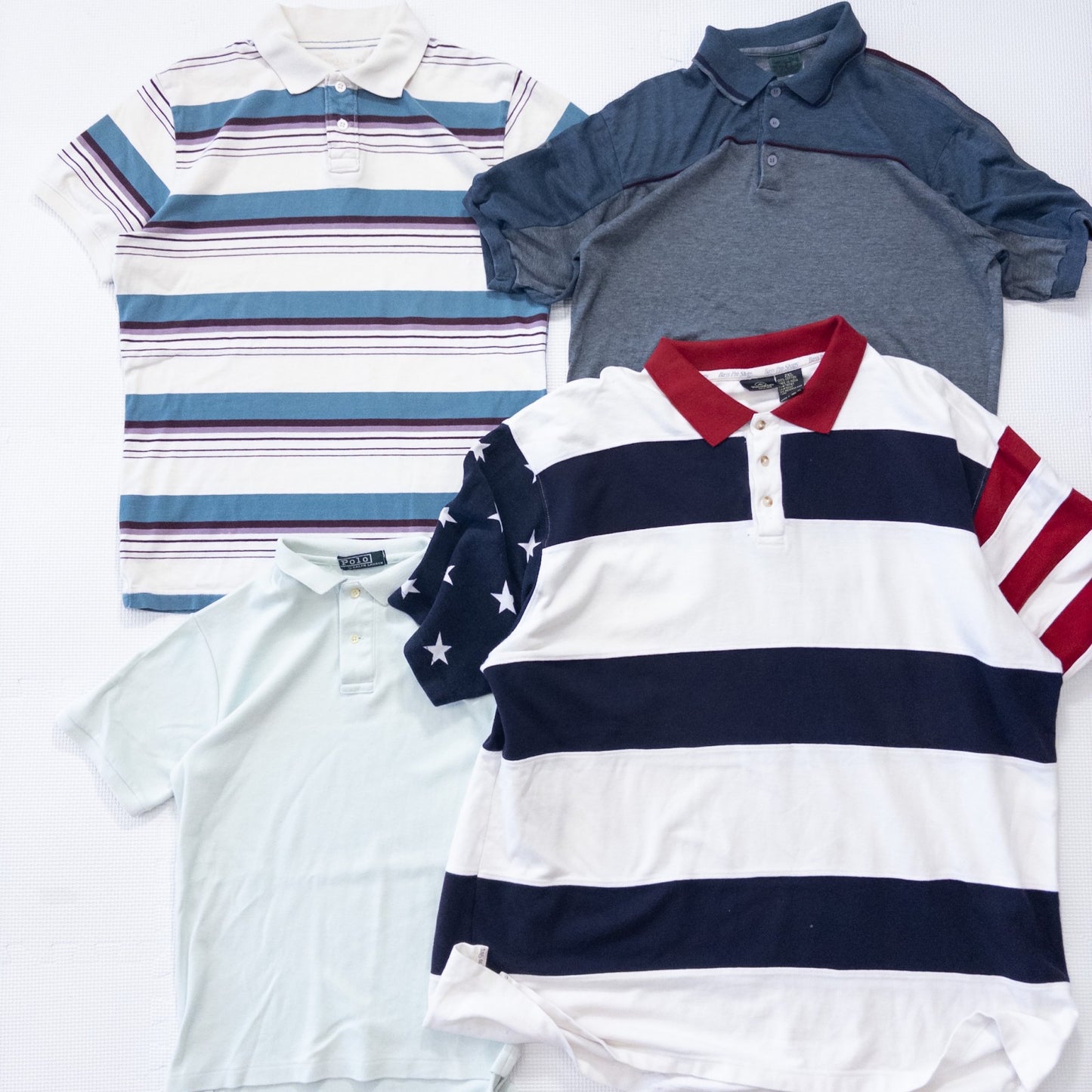 古着卸 現物まとめ売り 洗濯済み 特価半袖ポロシャツ 16枚セット(XS-XXL) w614003