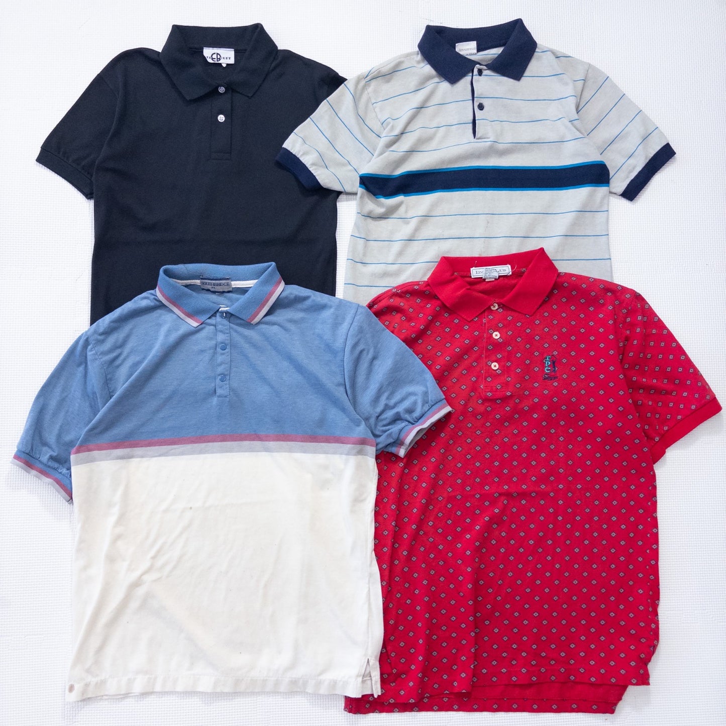 古着卸 現物まとめ売り 洗濯済み 特価半袖ポロシャツ 16枚セット(XS-XXL) w614003