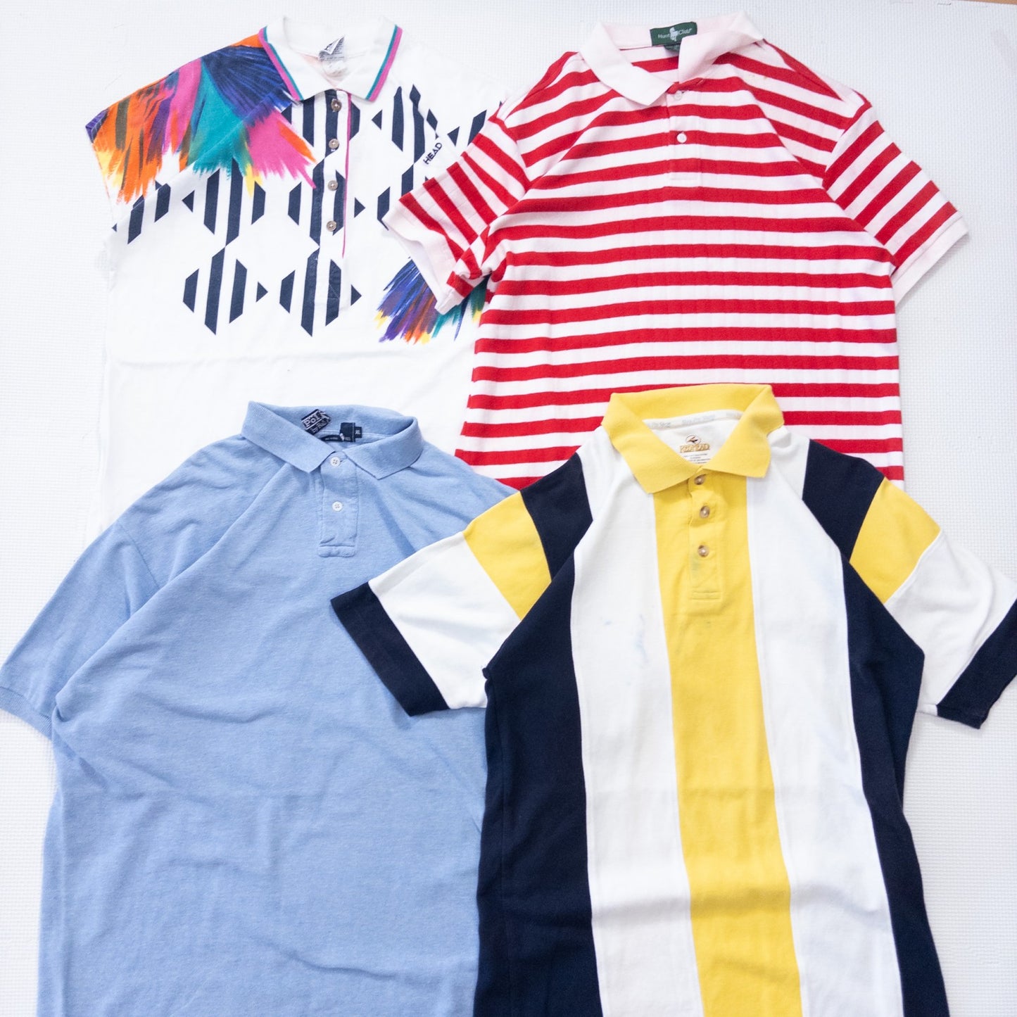 古着卸 現物まとめ売り 洗濯済み 特価半袖ポロシャツ 16枚セット(XS-XXL) w614003