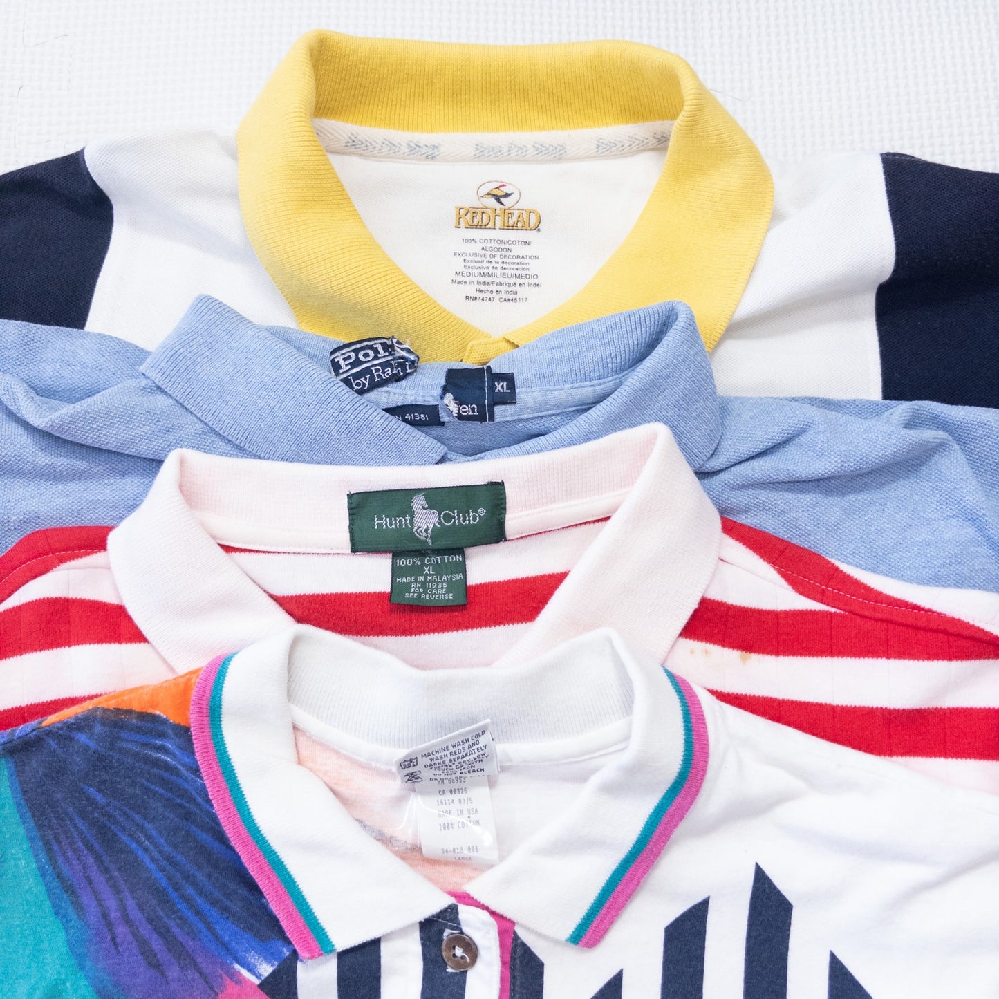 古着卸 現物まとめ売り 洗濯済み 特価半袖ポロシャツ 16枚セット(XS-XXL) w614003