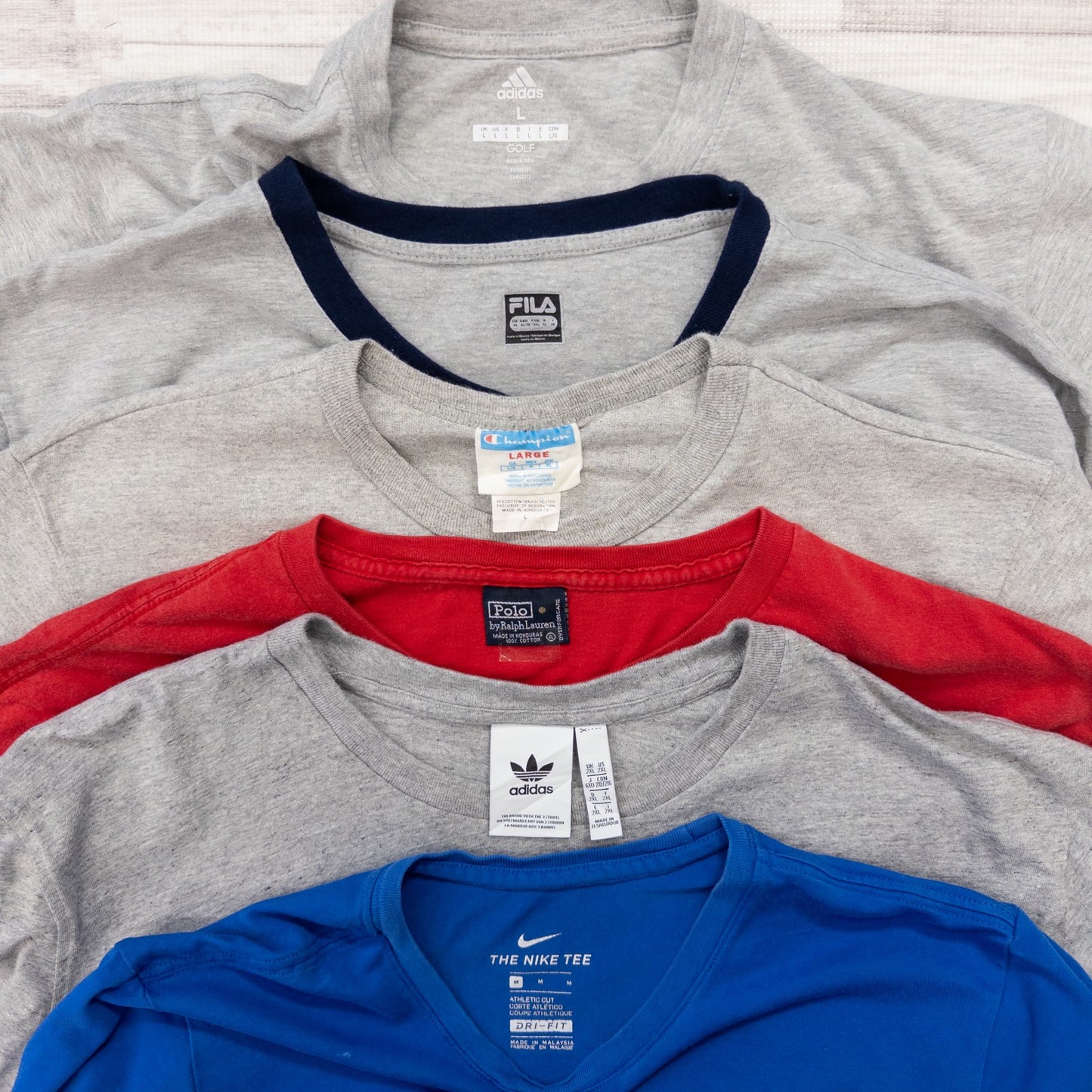 古着卸 現物まとめ売り 洗濯済み ブランドMIX 半袖Tシャツ 23枚セット(XS-XXXL) w623003