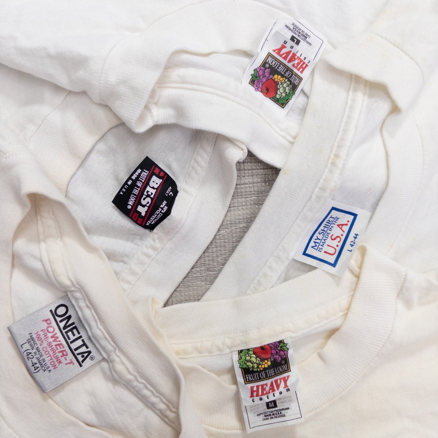 古着卸 現物まとめ売り 洗濯済み 90s 白、グレー半袖Tシャツ 20枚セット(S-XXL) w624001